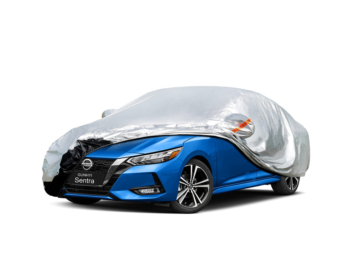 Gunhyi Car Cover Custom Fit Nissan Sentra (2000-2025) Waterproof For Automobiles, Oxford Sun Rain Dust Snow Protection (Ships Fr