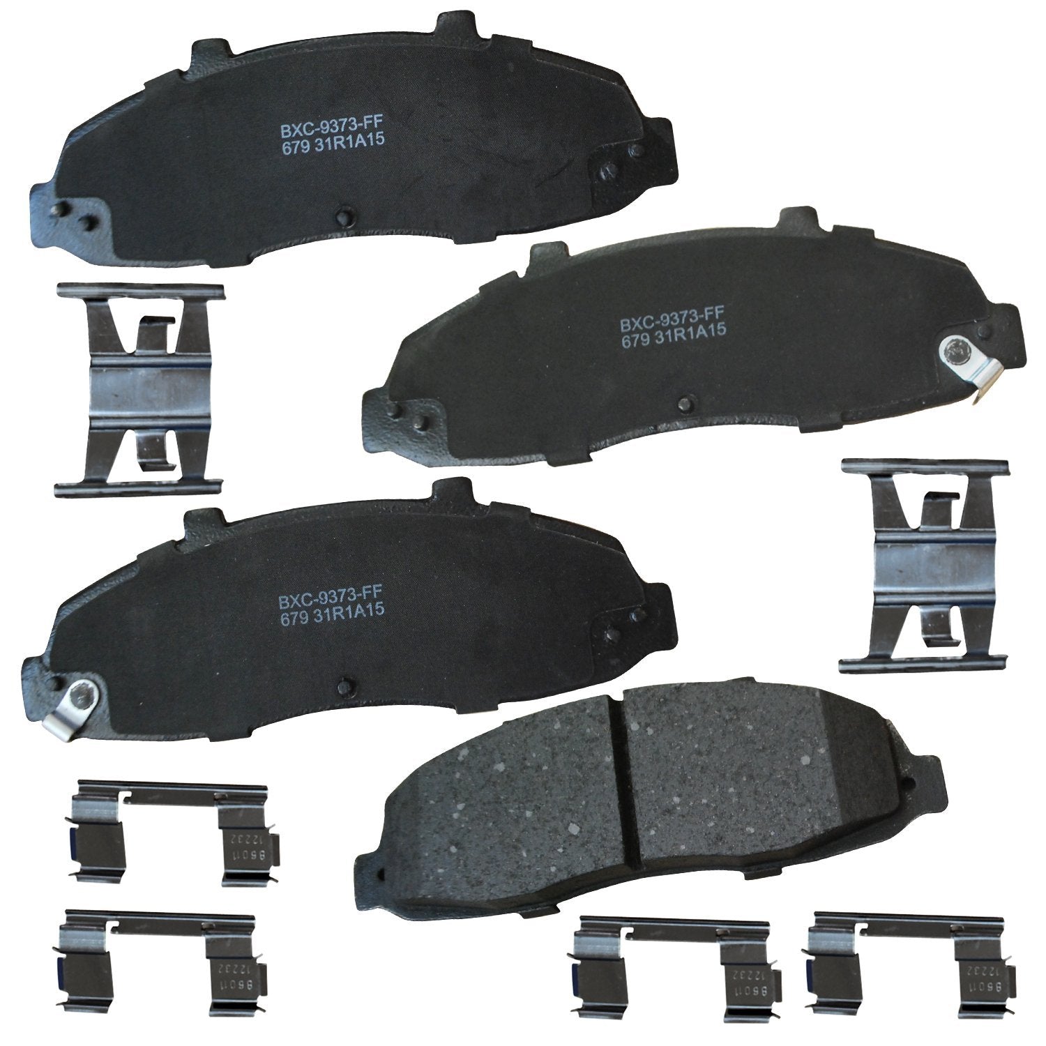 Bendix Premium Sbc679 Ceramic Front Brake Pads For Ford F-150 2003-1997, F-150 Heritage 2004, F-250 2007-2000, Lobo 1998-1997, L