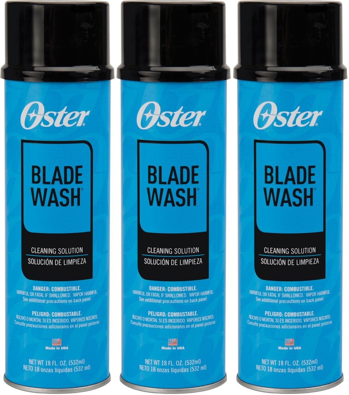 (3 Pack) Oster Blade Wash Liquid Blade Dip  18-Ounces-New