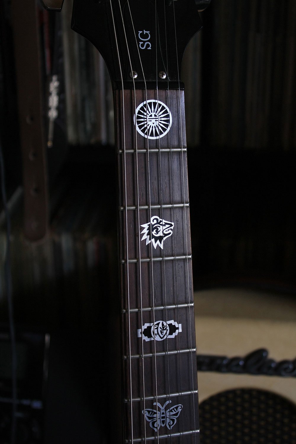 Jockomo Hopi Symbol (Metal Tone) Guitar Inlay Sticker