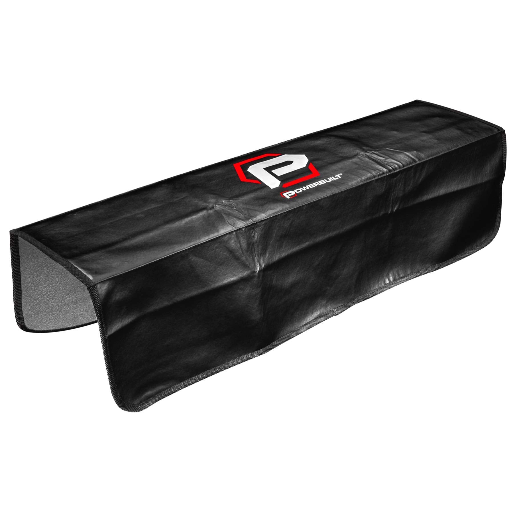 Powerbuilt 24''x 34'' Black Plush Vinyl Fender Cover Protector Pad Mat, Mechanic and Car Repair Under Hood Protection - 640083