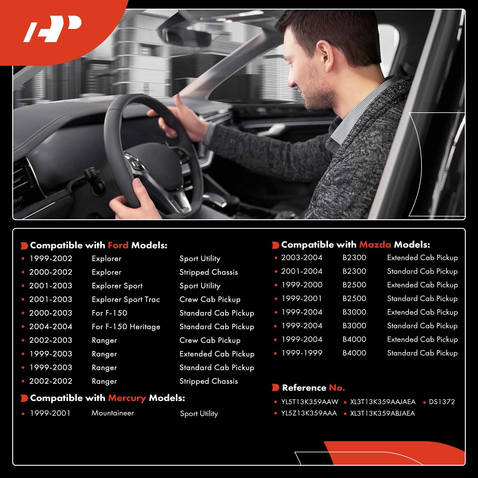 A-Premium Multifunction Switch Turn Signal Switch Windshield Wiper Washer Switch Compatible with 1999-2003 Ford F-150 F150 Explorer (Sport/Sport Trac) Ranger Mazda B2300 B2500 B3000 B4000 Mountaineer