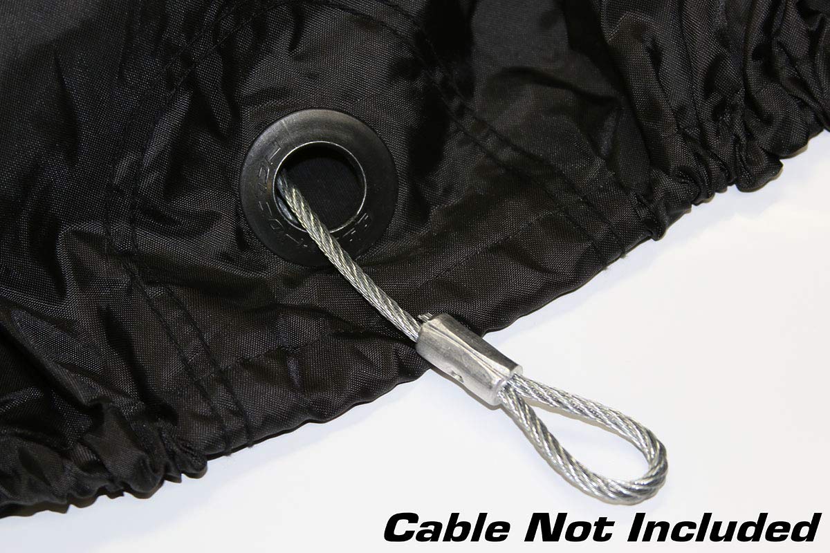 Nelson-Rigg Deluxe Motorcycle Cover, Weather Protection, Air Vents, Heat Shield, Windshield Liner, Grommets X-Large fits Medium