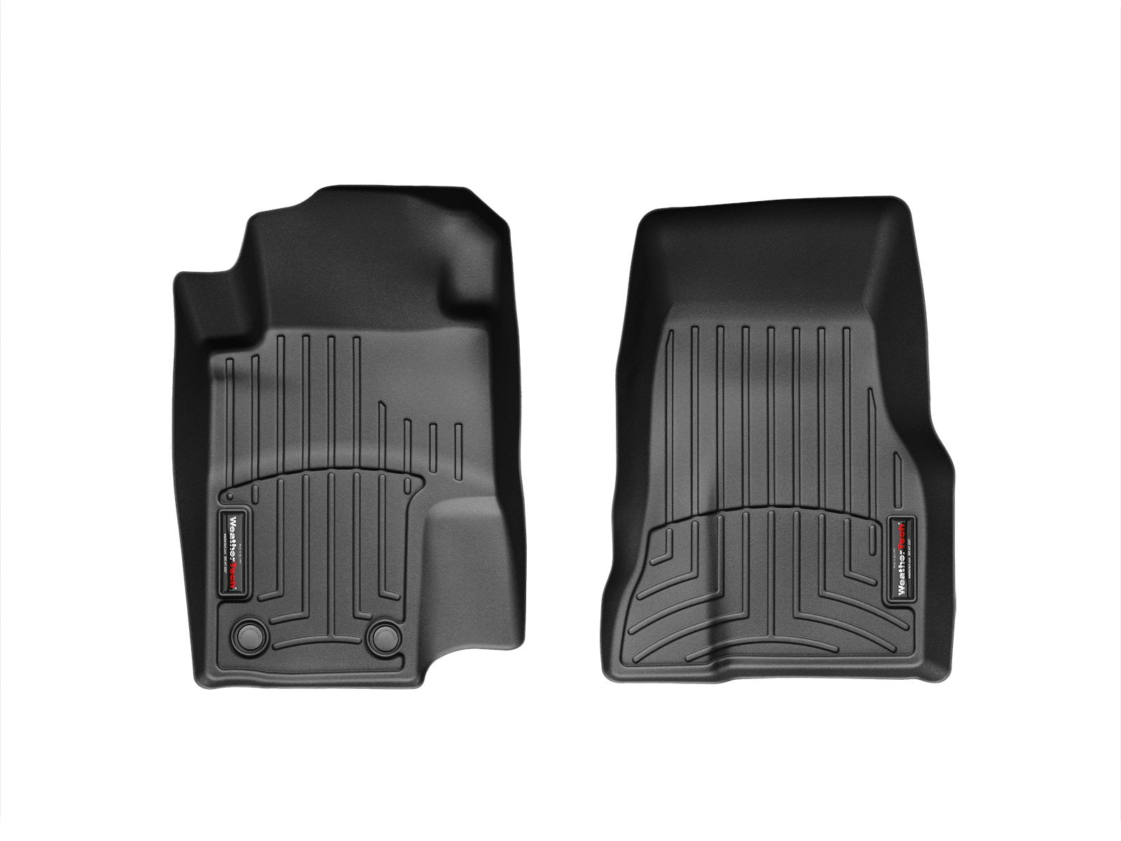 WeatherTech Custom Fit FloorLiners for Ford Mustang - 1st Row (443481), Black