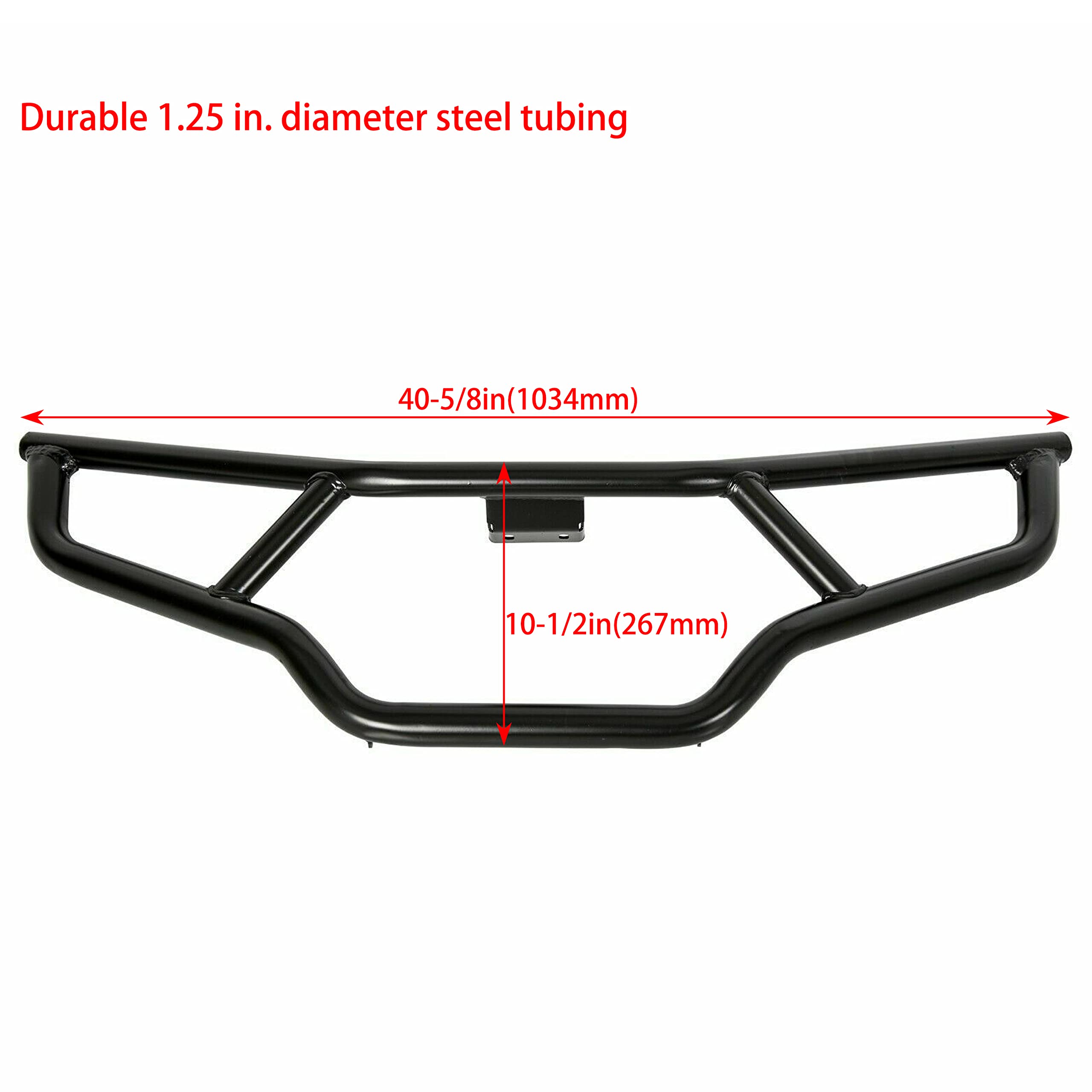 Ecotric Front/Rear/Front & Rear Brush Guard Bumper 2Pcs Compatible With 2014-2023 Polaris Sportsman 450 570 Replacement For 2879