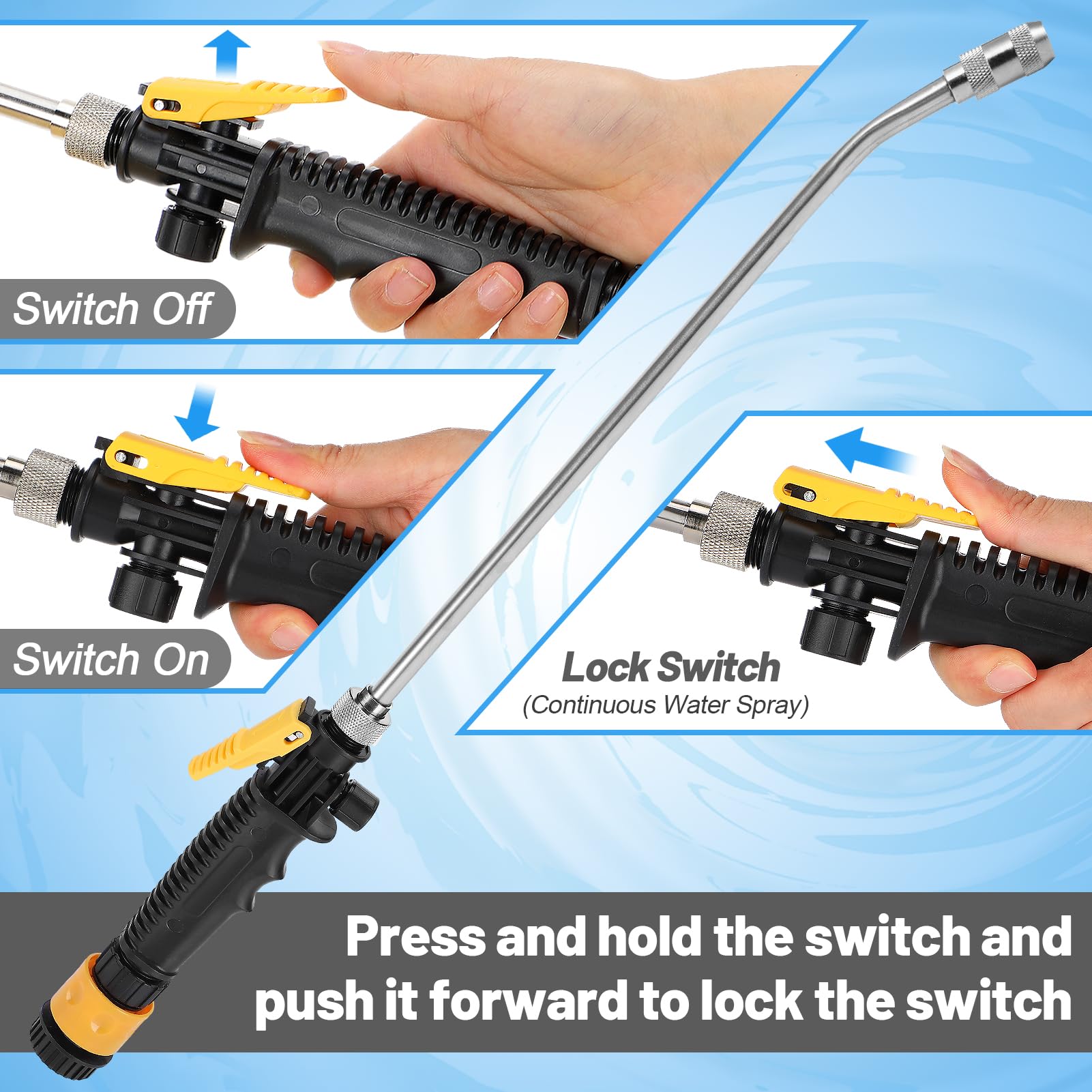 Rv Water Heater Tank Rinser - Powerful Cleaning Hot Water Flush Wand, Travel Trailers Camper Water Tank Sediment Scale Cleaner S