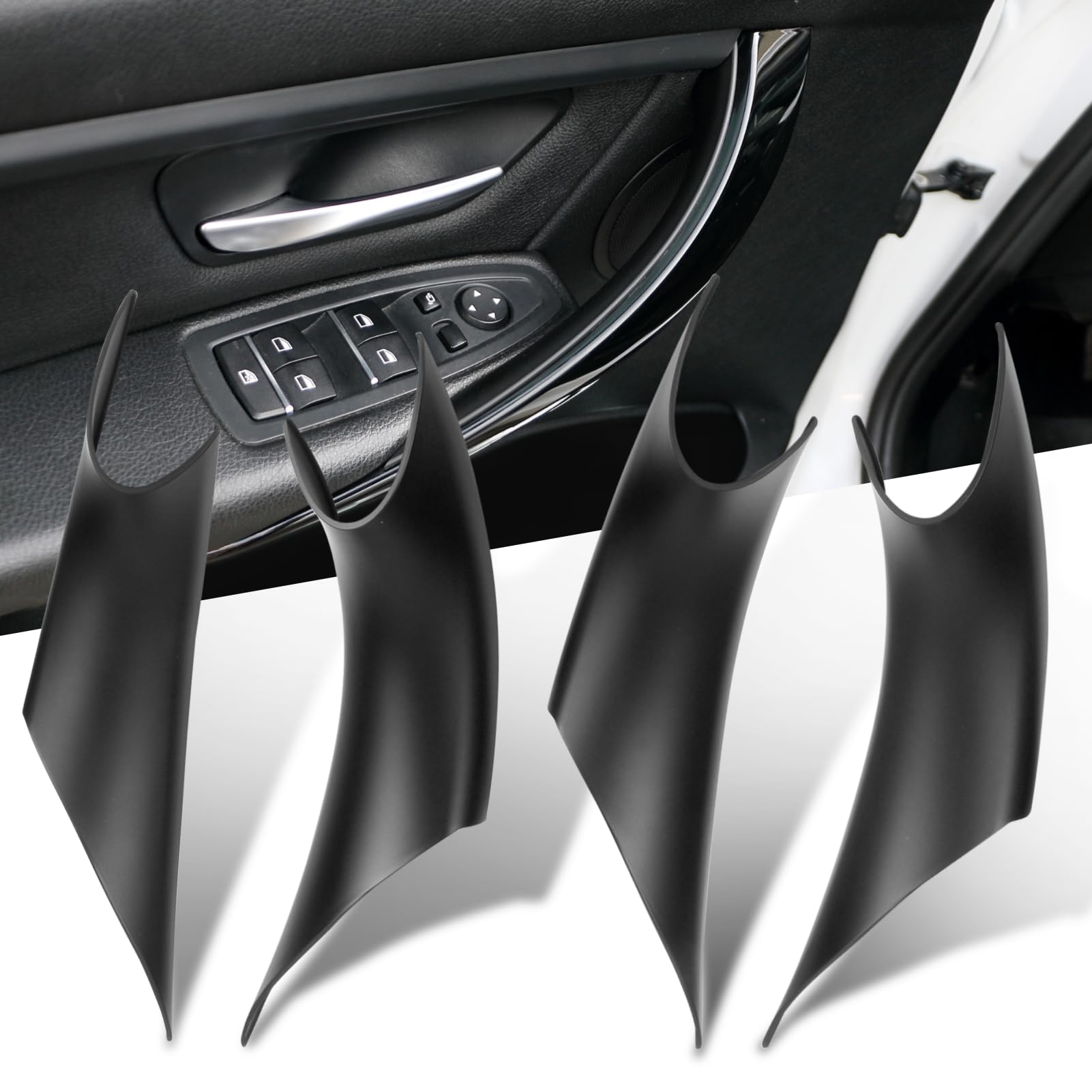 Jaronx Compatible With Bmw Door Handle Covers For 320I,328I,330I,335I F34 Gt/428I,435I,430I F32 F33 F36 F82,4Pcs Left And Right