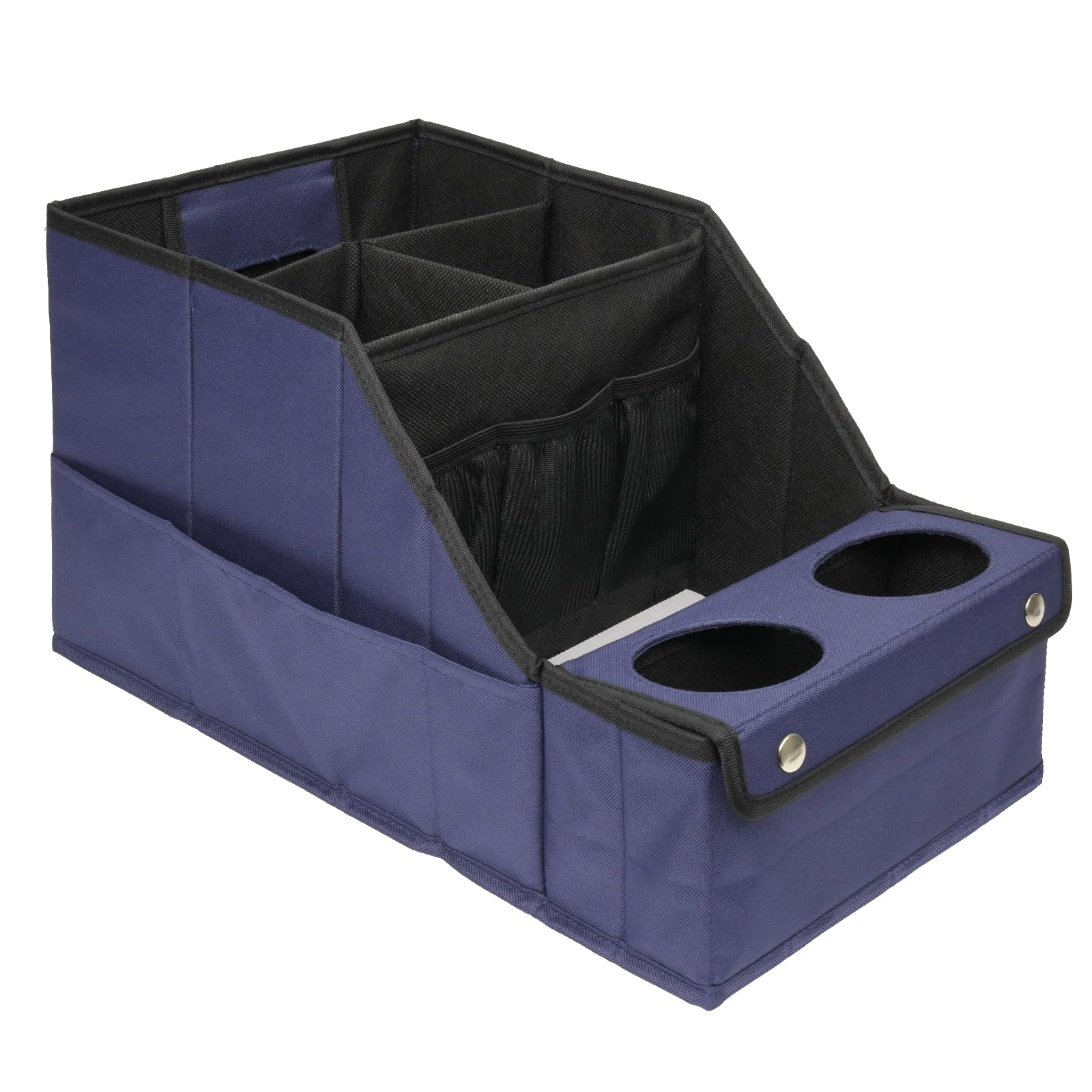 Mulisoft Car Seat Organizer, Backseat Car Organizer With 11 Storages Compartments And 2 Cup Holders, Blue