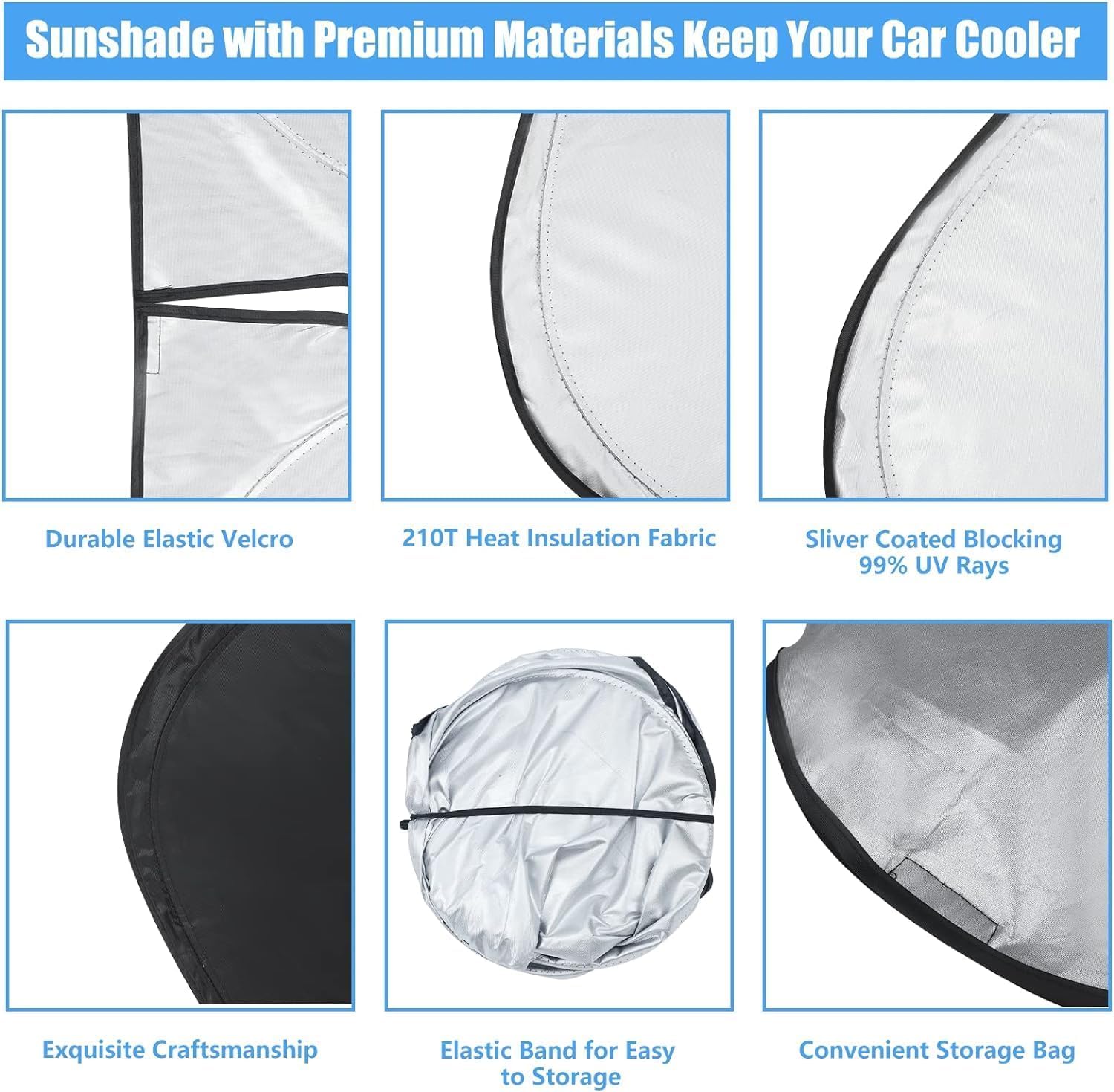 Windshield Sun Shade For Mazda Cx-50 Accessories 2023 2024 2025 Window Sunshade Fit Mazda Cx50 Sunshade Windshield Cover 4 Layer