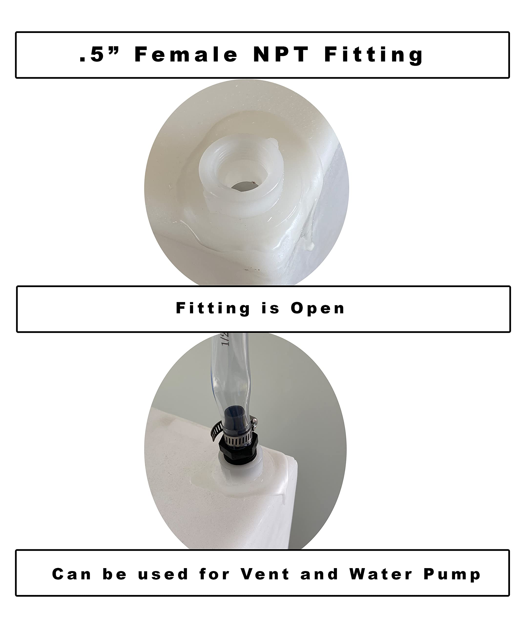 Class A Customs | T-1000-Bpk| 10 Gallon Fresh Water Tank & Plumbing Kit Rv Concession