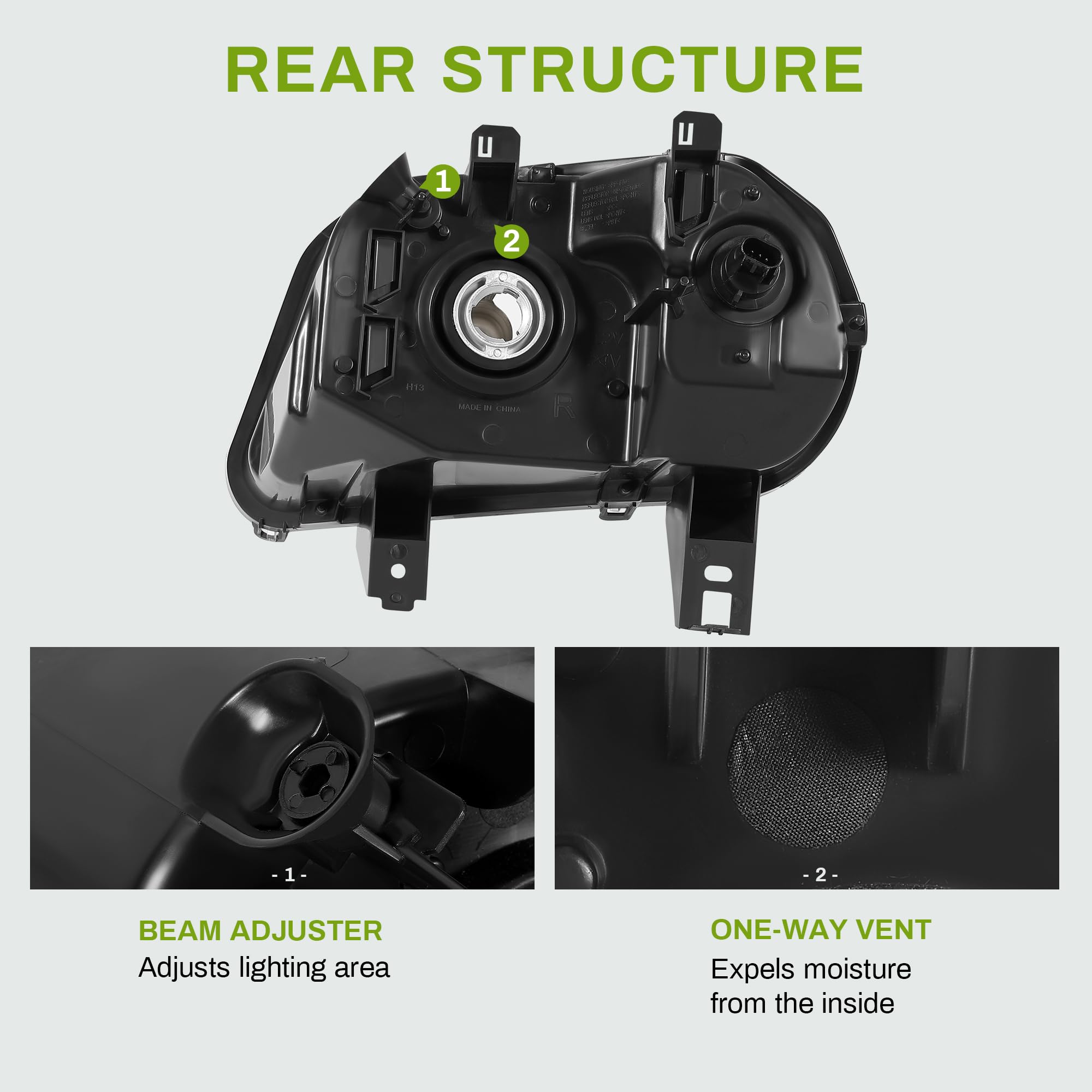 Autosaver88 Headlights Assembly Headlamps Compatible With 2006 2007 2008 2009 2010 2011 Chevy Hhr 06 07 08 09 10 11 2006-2011 06