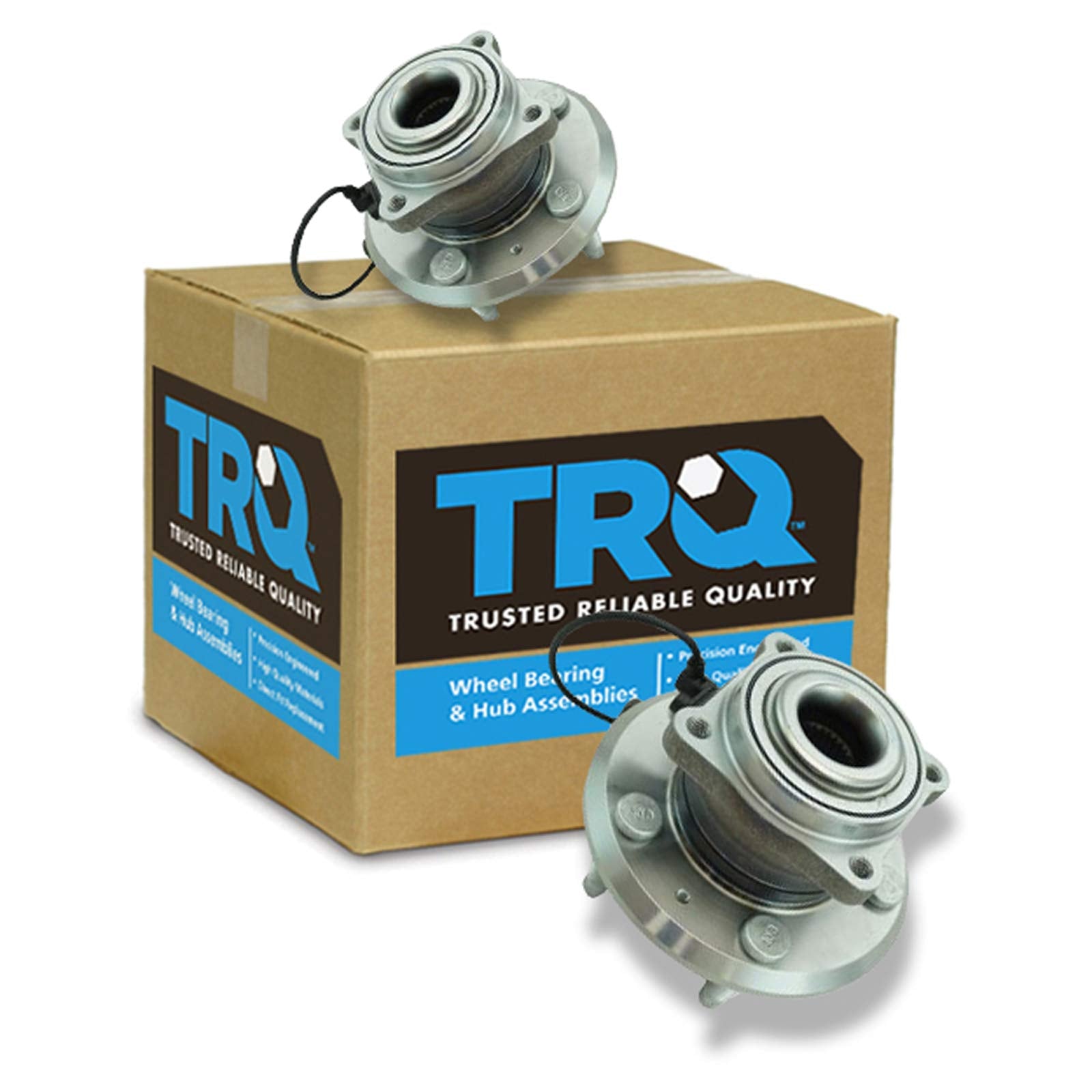 Trq Rear Wheel Hub Bearings Assembly Set Compatible With 2010-2017 Chevrolet Equinox Gmc Terrain