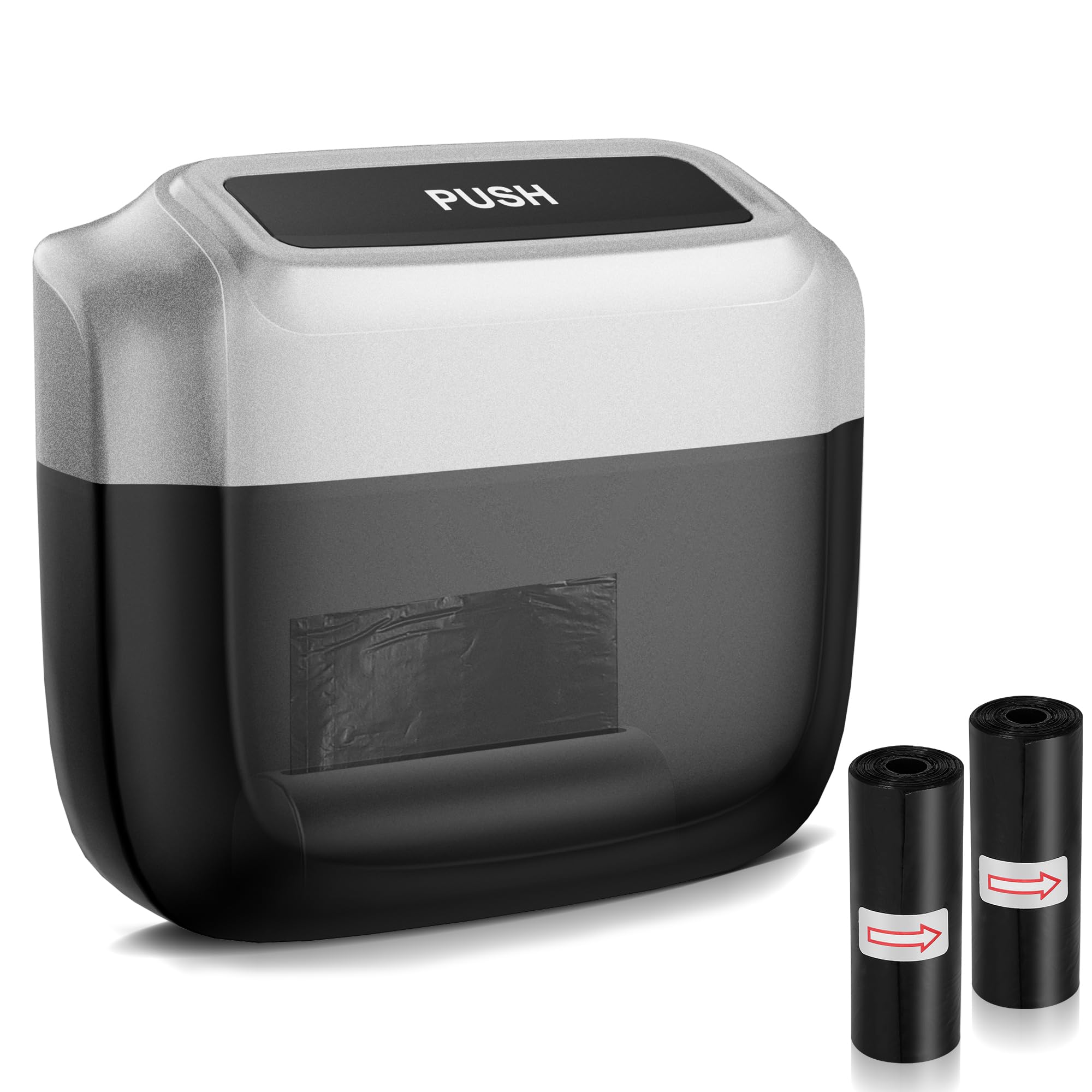 Oudew Car Trash Can With Lid,Built-In Storage Garbage Bag,Leakproof Vehicle Trash,Car Accessories For Interior,Mini Garbage Bin