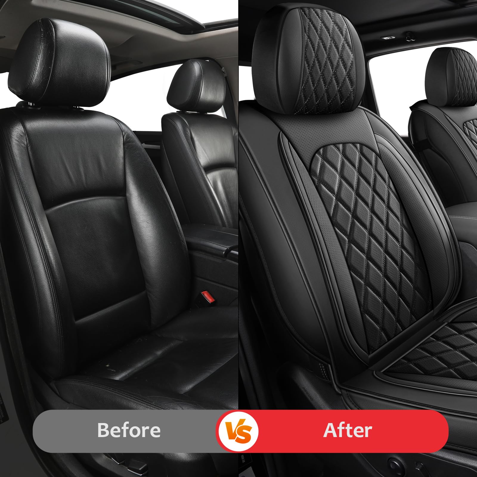 MIROZO Truck Seat Cover for Dodge Ram, Waterproof Ram Seat Cover Compatible with 2009-2024 RAM 1500 2500 3500 Truck Pickup Crew