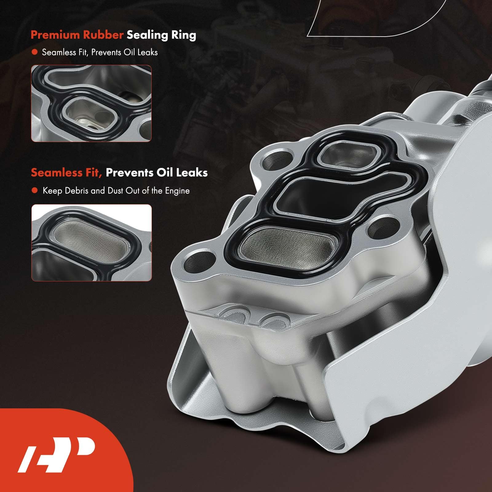 A-Premium Vtec Solenoid Spool Valve Assembly W/Oil Pressure Switch & Gasket Compatible With Acura & Honda Models - 2.0L 2.4L - R