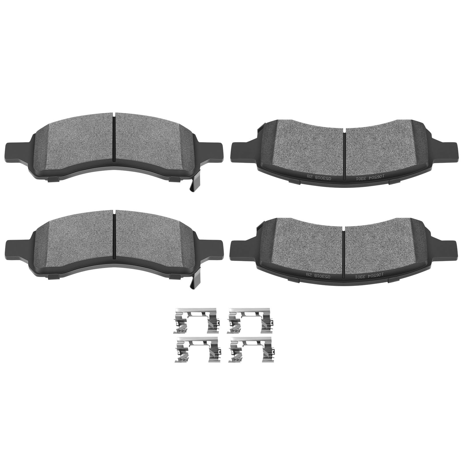 Scitoo Ceramic Brake Pads, 4Pcs Front Brake Pads Brakes Kits Fit For 2008-2017 For Buick Enclave,2009-2017 For Chevrolet Travers