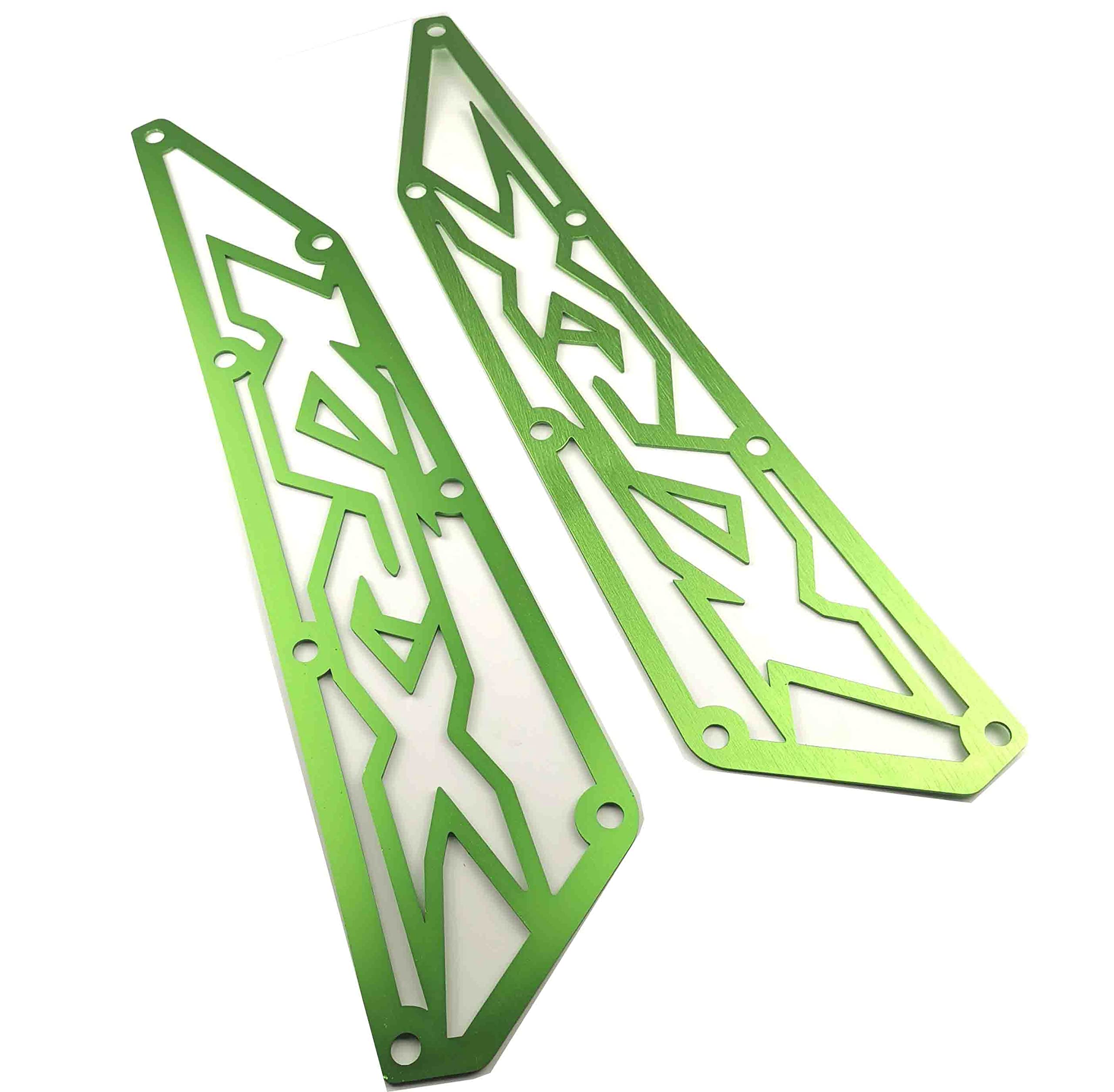 Kawasaki Krx 1000 Frog Skin Air Intake Covers Made In Aluminum Anodized Green New