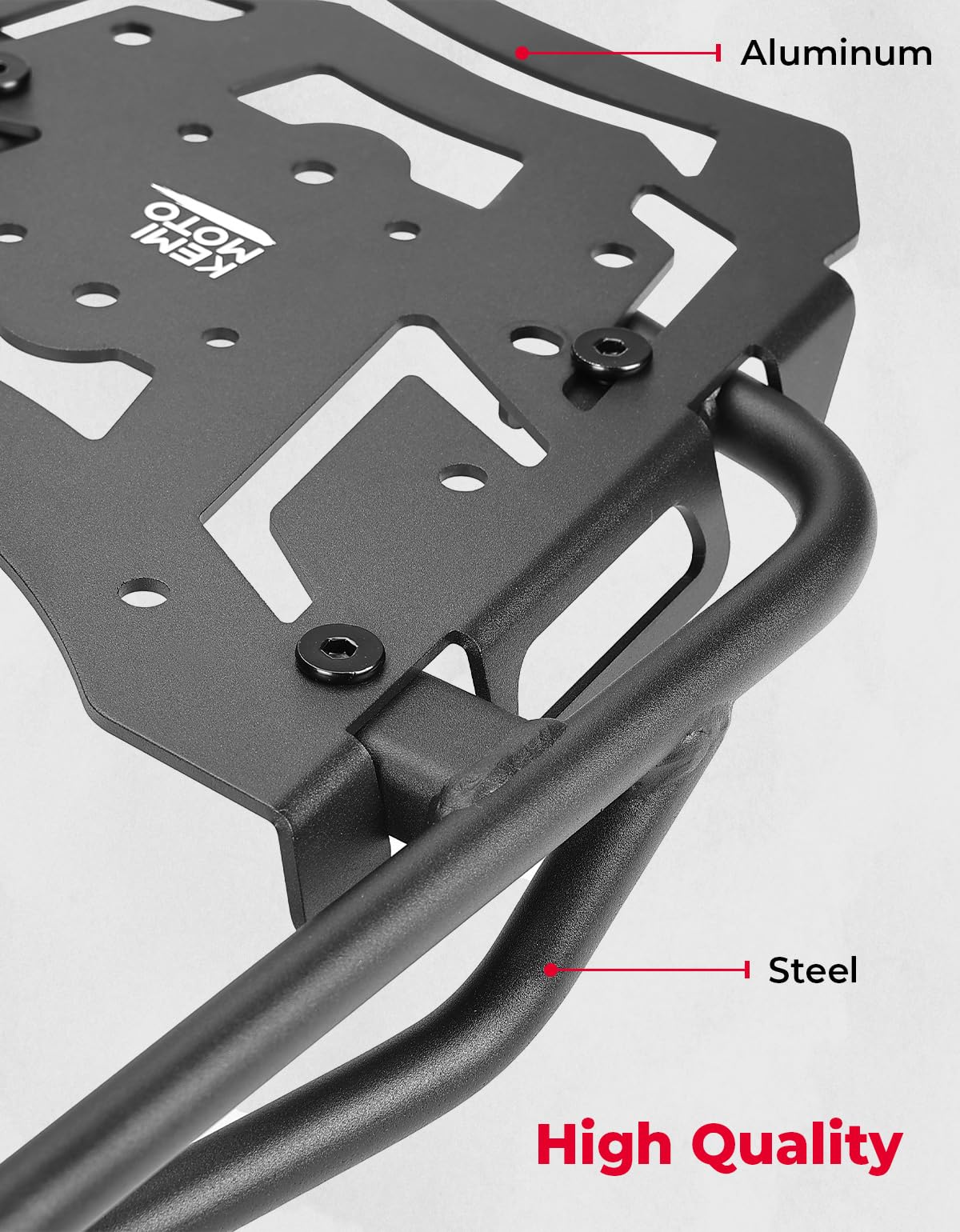 KEMIMOTO Rear Rack Luggage Compatible with SCL500 2025 2024 2023 Storage Rack Carrier Rear Tail Storage Rack