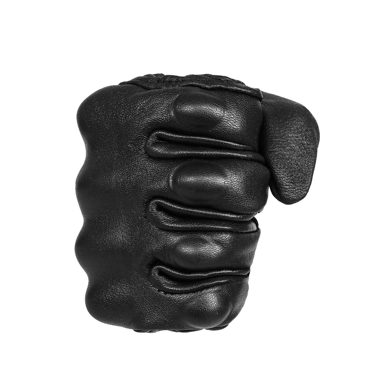 Superbike Full Finger Goat Skin Leather Motorcycle Gloves - Large, Non-Perforated, Model G01