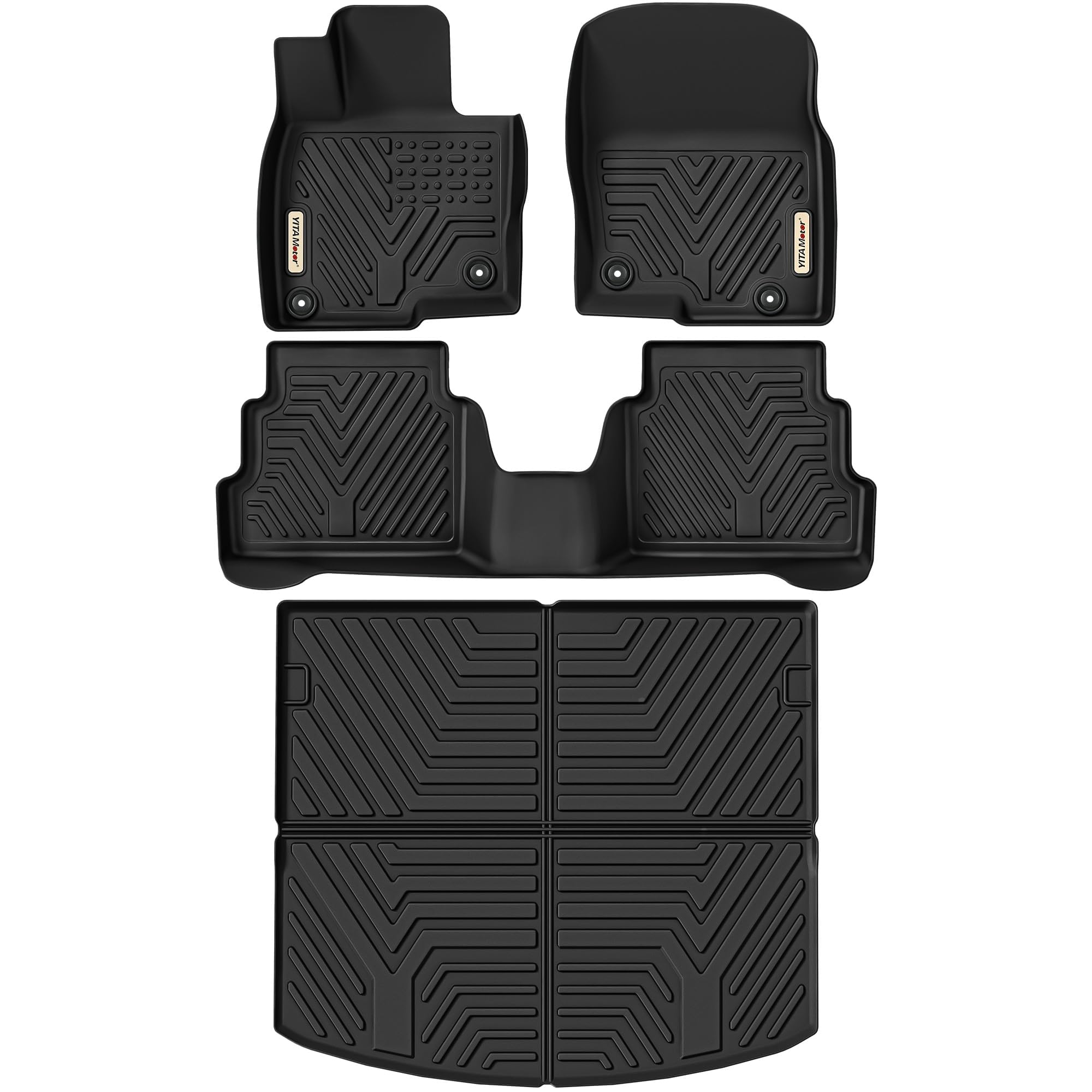 Yitamotor Floor Mats Compatible With Mazda Cx-5 2017-2025 Cx5 Includes 2 Rows And Cargo Liner Set, Tpe All-Weather Floor Mat Set