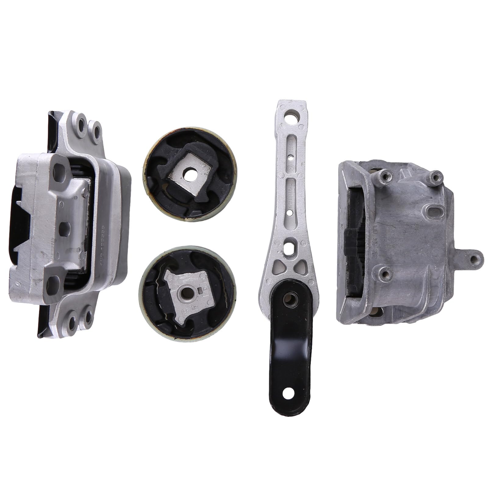 Oskkude Engine Motor Mount Kits Compatible With Vw Jetta 18-05 L5-2.5L Sedan Vw Jetta 14-08 L5-2.5L Wagon Vw Rabbit 09-06 L5-2.5L Engine Transmission Mount Replace 1K0199855Bb, 1K0199262Bc