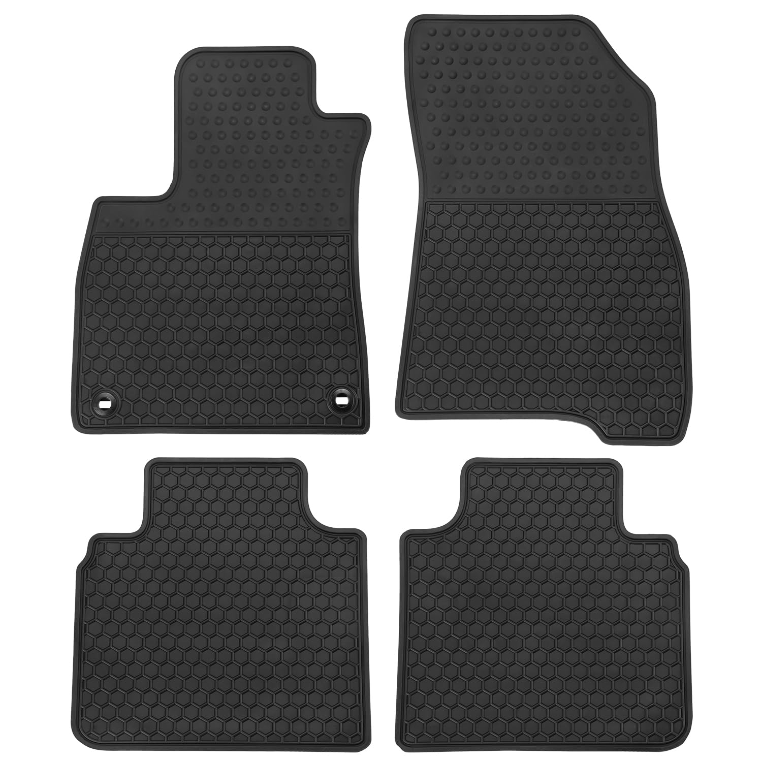 Car Floor Mats For Honda Accord 11Th 2023 2024 2025 (Include Hybrid) Custom Fit Full Black Rubber Auto Liner Mats All Weather Pr