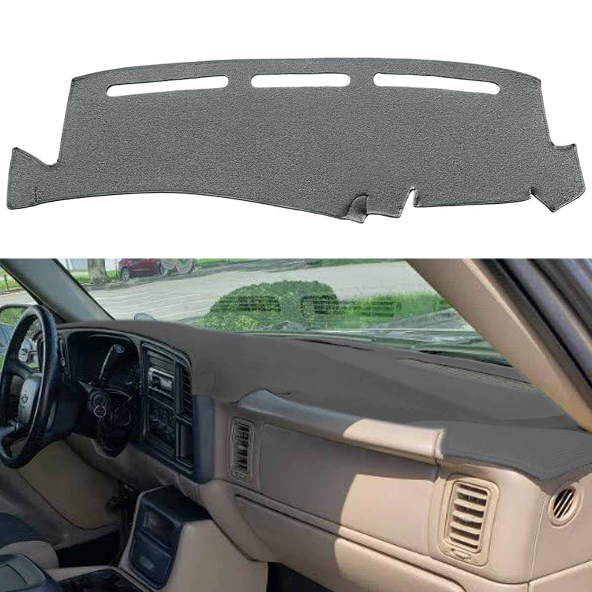 Dash Cover Custom Fit For 1999-2006 Gmc Sierra/Chevy Chevrolet Silverado,2000-2006 Gmc Yukon Xl/Chevy Suburban Tahoe Avalanche,D
