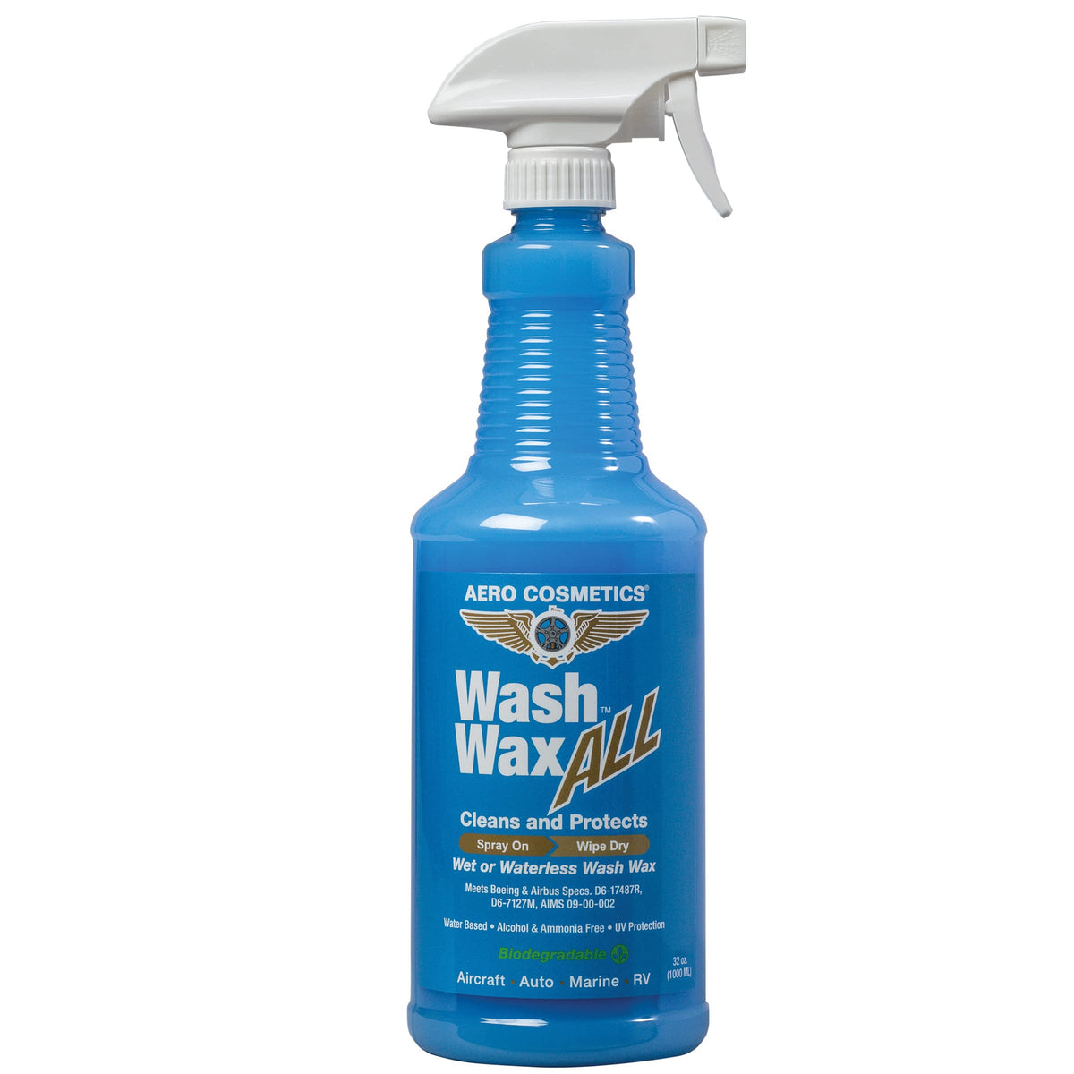 Wet or Waterless Car Wash Wax 32 Fl. oz, UV Protection. Cleans, Protects, and Shines. Aircraft Quality Just Spray On and Wipe Dr