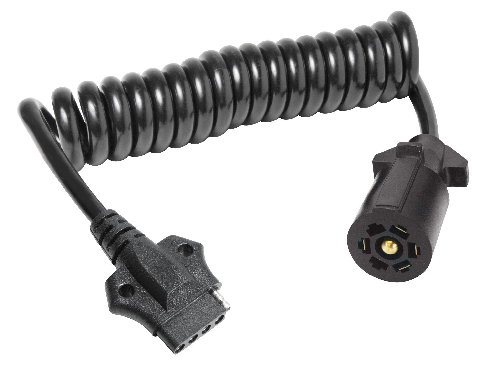 Reese Towpower 85360 7-Way Blade to 5-Way Flat Trailer Wiring Adapter, Designed for 12 Volt Systems, 6 Feet Full Extension