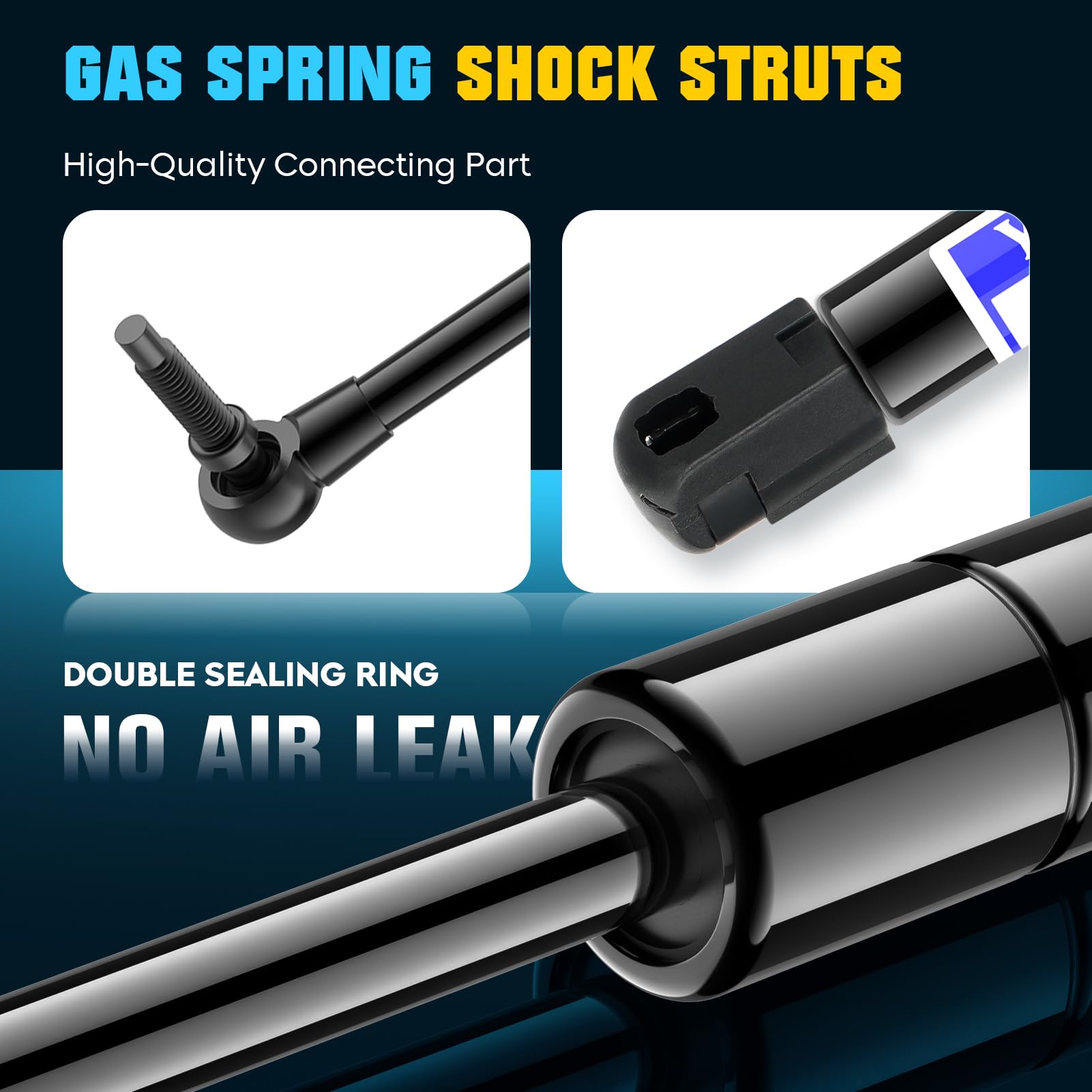 2Pcs Rear Window Glass Lift Supports Struts Shocks Gas Springs 4528 For 1999-2004 Jeep Grand Cherokee