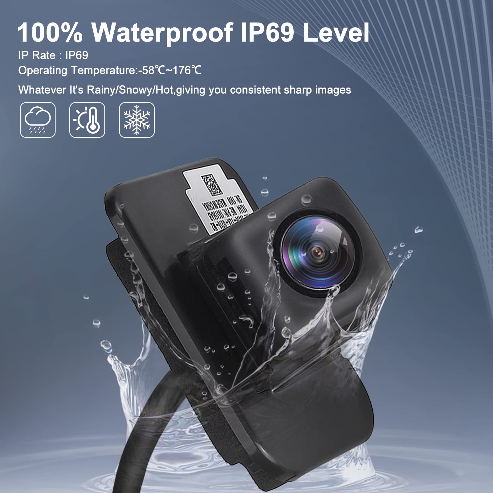 Aishan Rear View Backup Camera Parking Assist Camera Compatible With 2014-2017 Honda Accord Sedan 2.4L 3.5L Replace# 39530-T2A-A