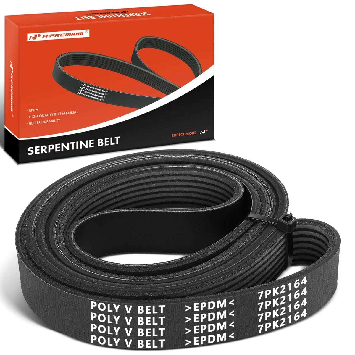 A-Premium 56992RNAA04 Engine Serpentine Drive Belt Compatible with Honda Civic 2006 2007 2008 2009 2010 2011, L4 1.8L