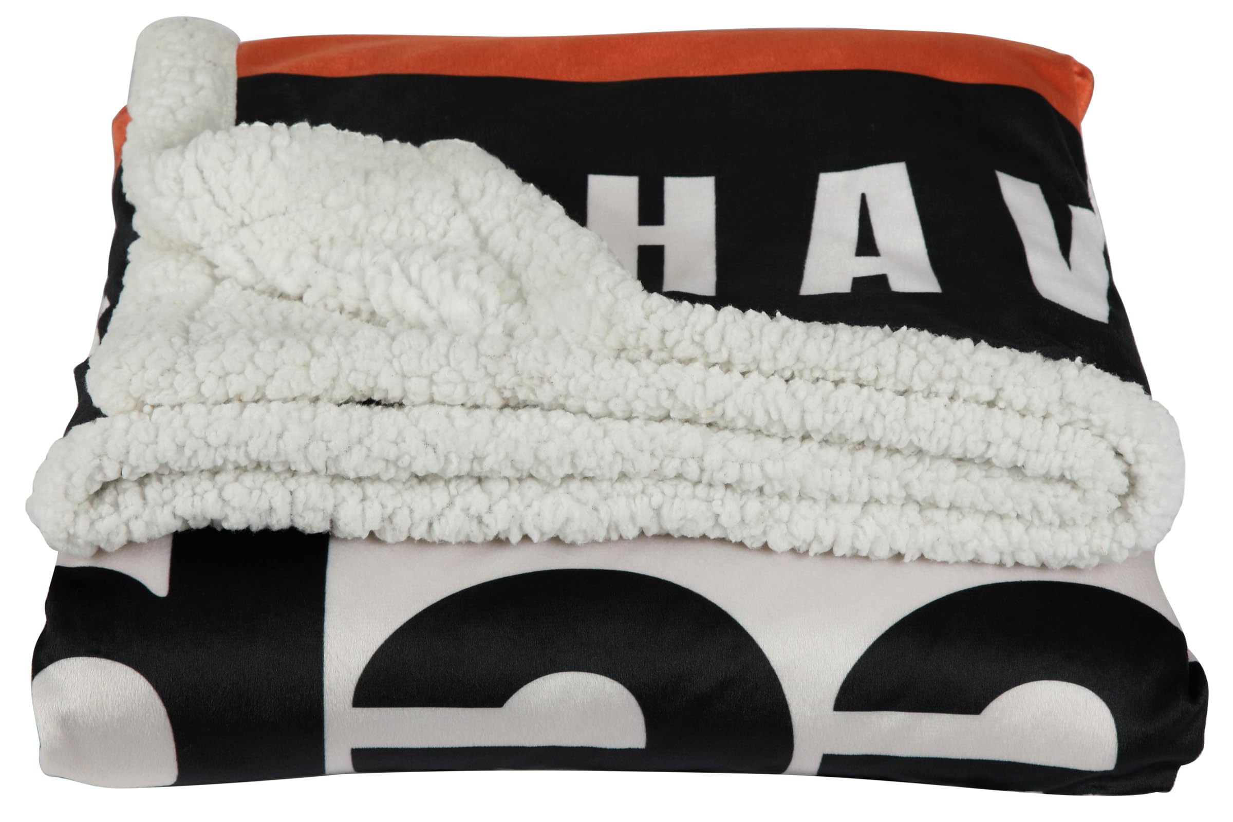 Jeep Have Fun Out There Logo Sherpa Fleece Throw Blanket Supersoft And Warm 50'' X 60''