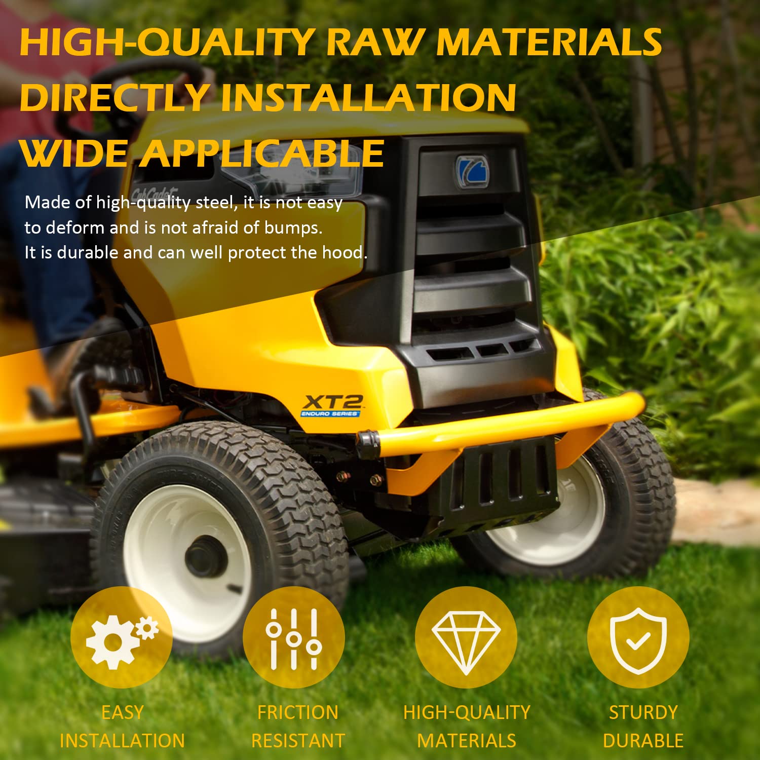 Yellow Front Bumper Kit fit for CUB Cadet GT XT1 XT2 50 GX54 ST54 LX54 LX50 (19A30020100)