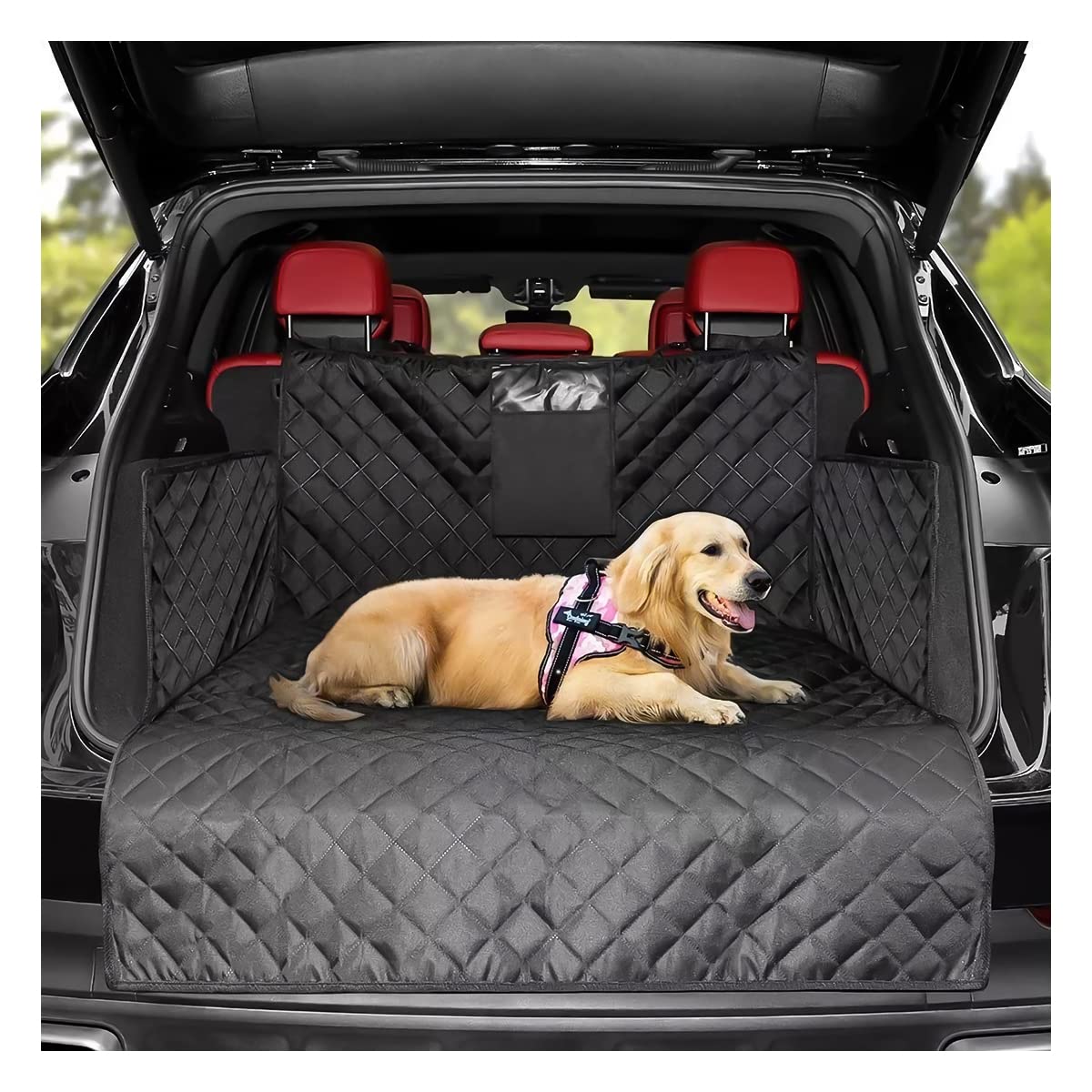 Cargo Liner For Pet, Waterproof Non-Slip Durable Dog Cargo Cover Mat Universal For Cars, Suv, Minivan With Bumper Flap Protector