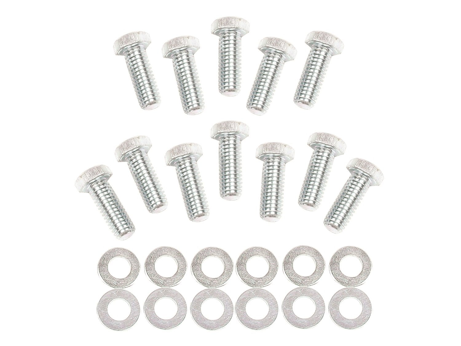 Mr. Gasket Int Bolts Sb Chev Hex Head, Silver