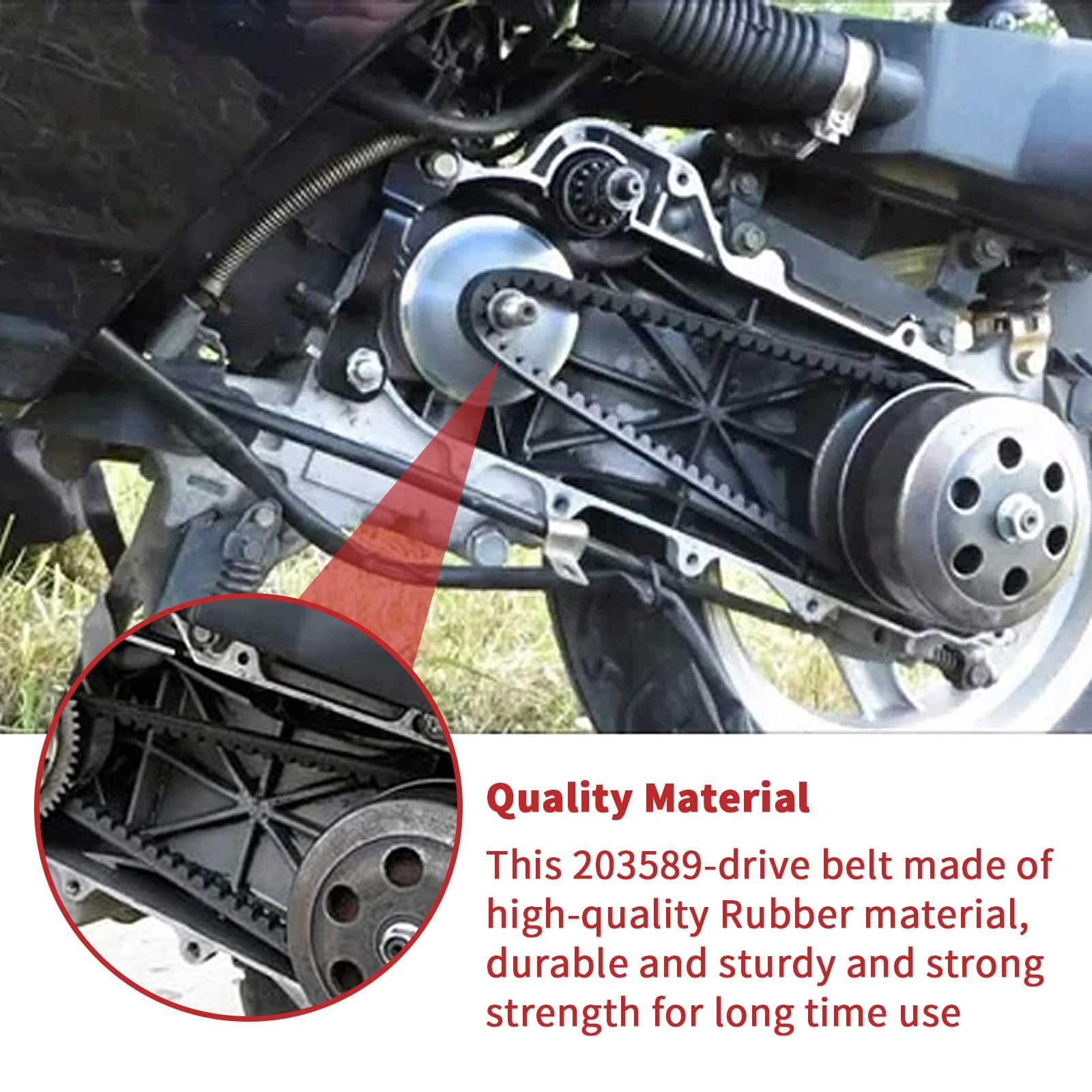 3 Pack Of Drive Belt For 30 Series Go Kart Torque Converter Drive Belt Replaces Manco 5959 / Comet 203589