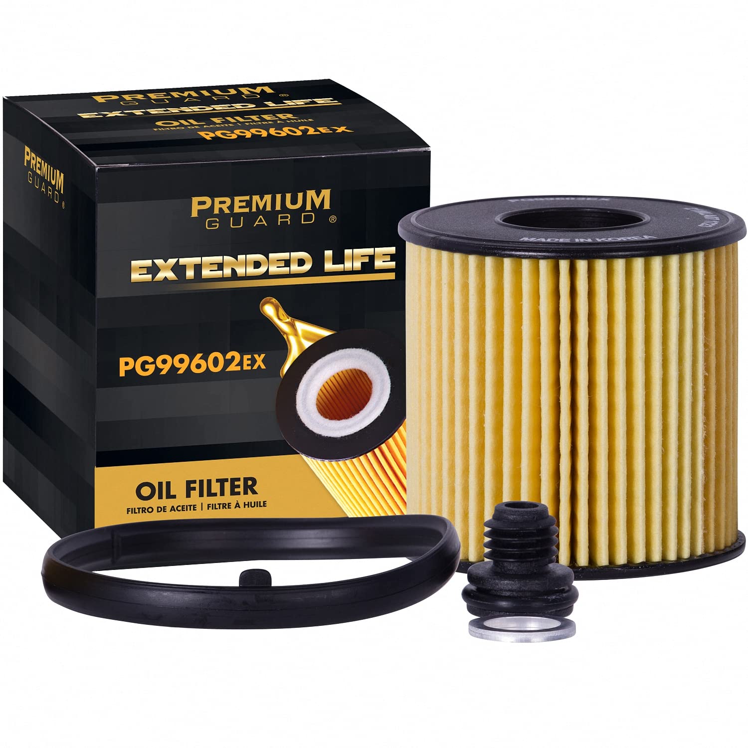 Pg99602Ex Extended Life Oil Filter Up To 10,000 Miles | Fits 2023-21 Elantra, 2023-22 Hyundai Kona, 2023-20 Sonata