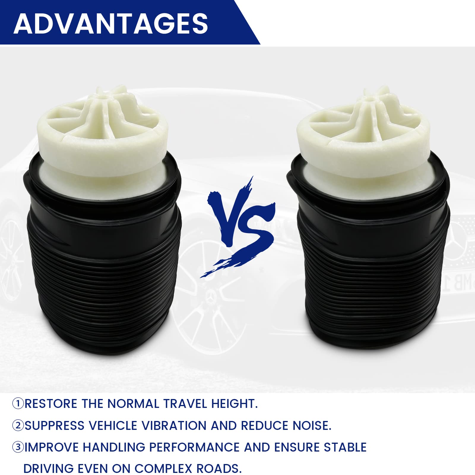 KEIYSHOLCK Rear Left Air Spring Suspension Bags Replacement for Benz CLS350 CLS400 CLS500 CLS550 CLS63 AMG E200 E250 E300 E350 E