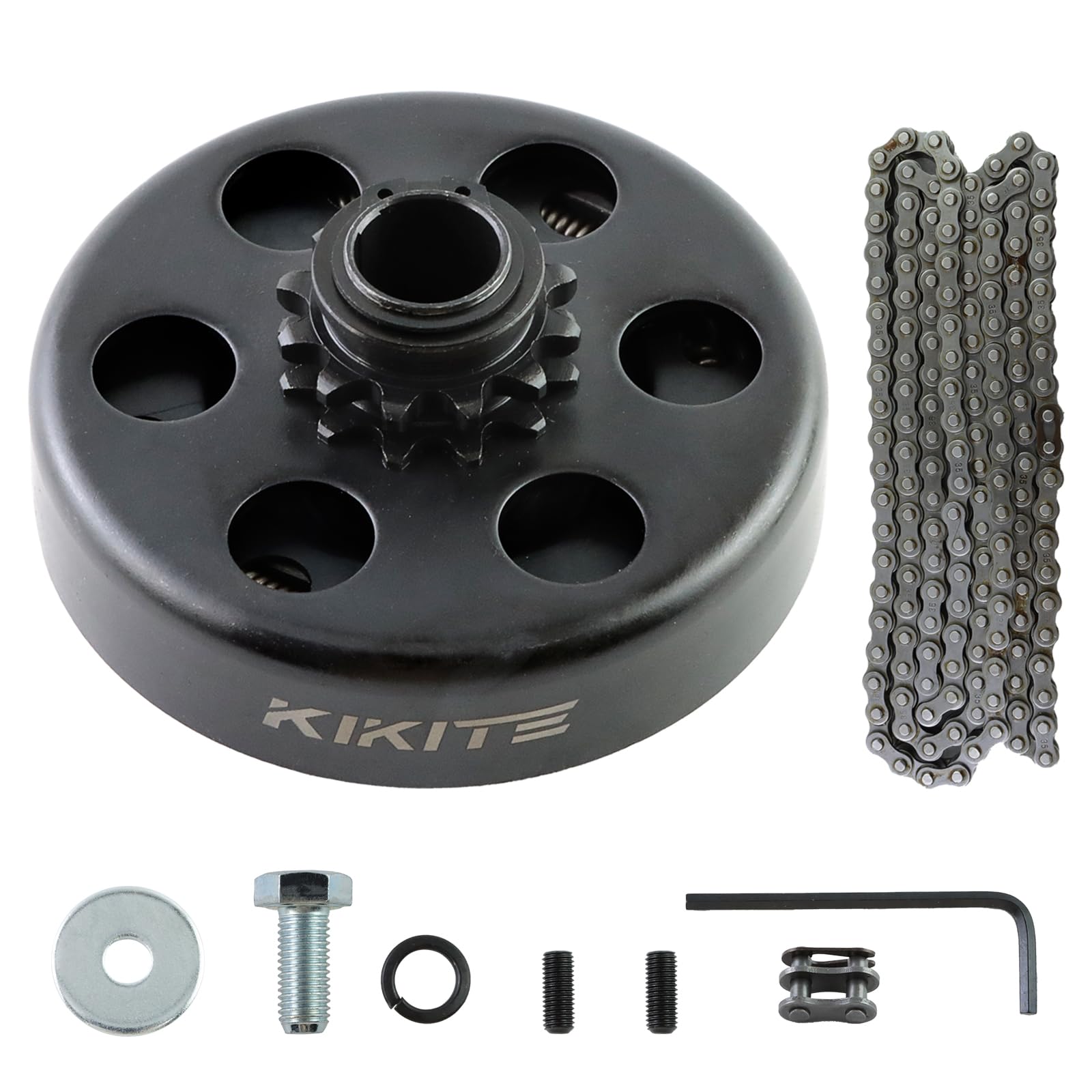 Kikite Go Kart Clutch 3/4' Bore 12 Tooth,Centrifugal Clutch 12T With #35 Chain For Go Karts Minibike Compatible With Honda Kart Engines,Predator 212 Centrifugal Clutch