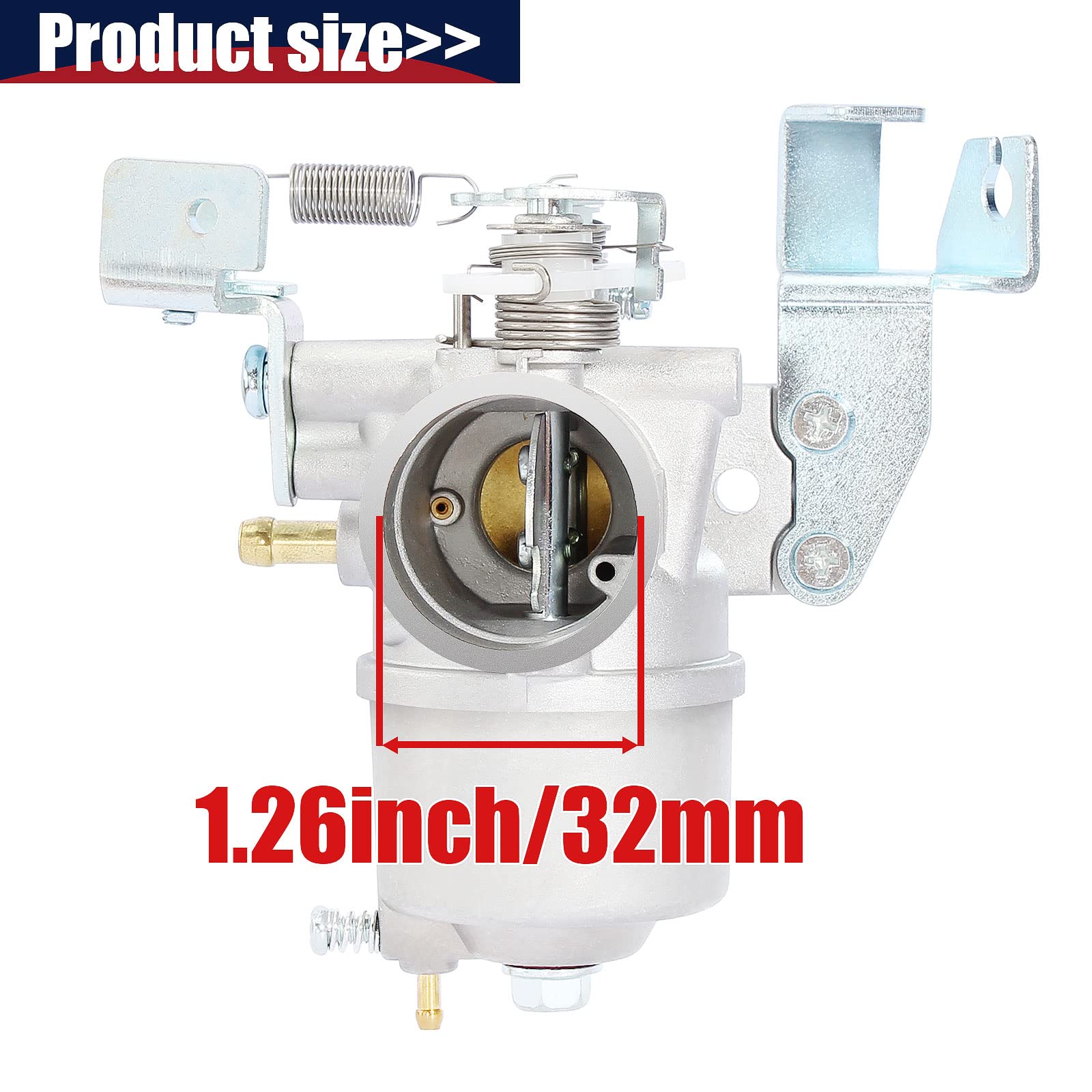 Qazaky Carburetor Compatible With Yamaha Gas Golf Cart G2 G5 G8 G9 G11 G14 4-Cycle Engine 1985-1996 J38-14101-00 J38-14101-01 J38-14101-02 Jn3-14101-00 Jn3-14101-10 Carb