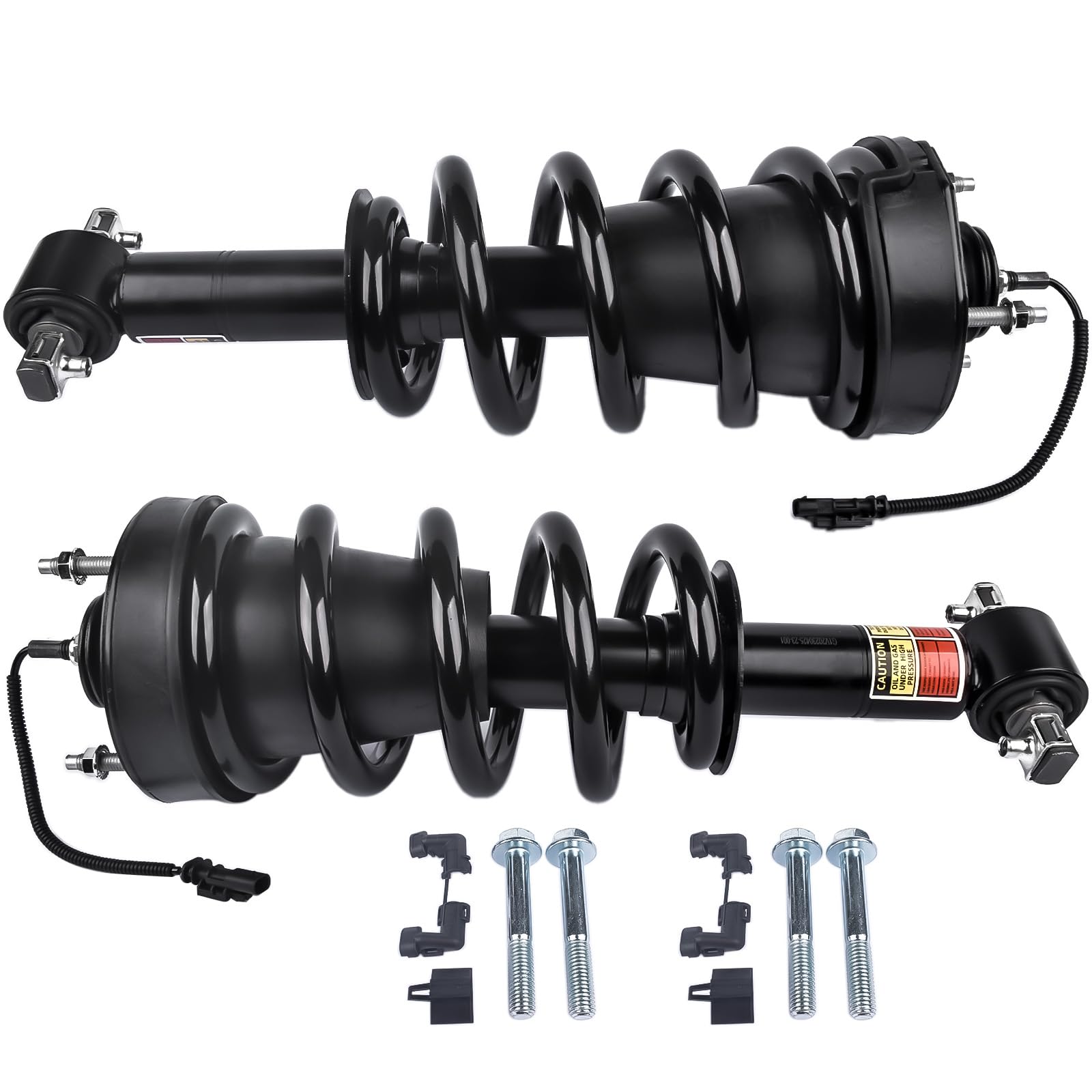 Woosphy Pair Front Shock Absorber Strut Assys W/Electric Replacement For Cadillac Escalade Chevy Tahoe Suburban Gmc Sierra Yukon