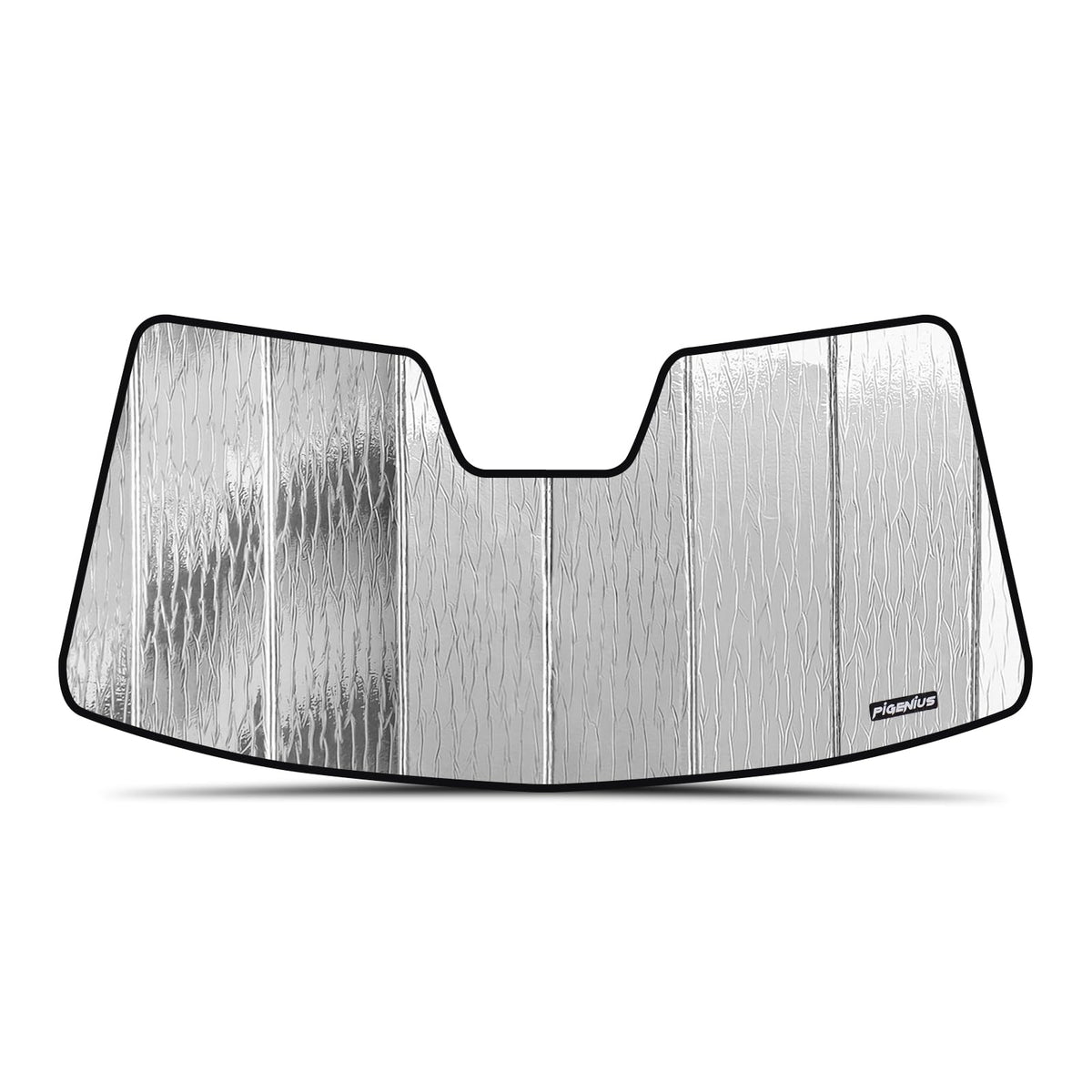 Pigenius Windshield Sun Shade For 2019 2020 2021 2022 2023 Dodge Ram 1500 - Premium Folding Sunshade (For Car With 10 Inch Wide 