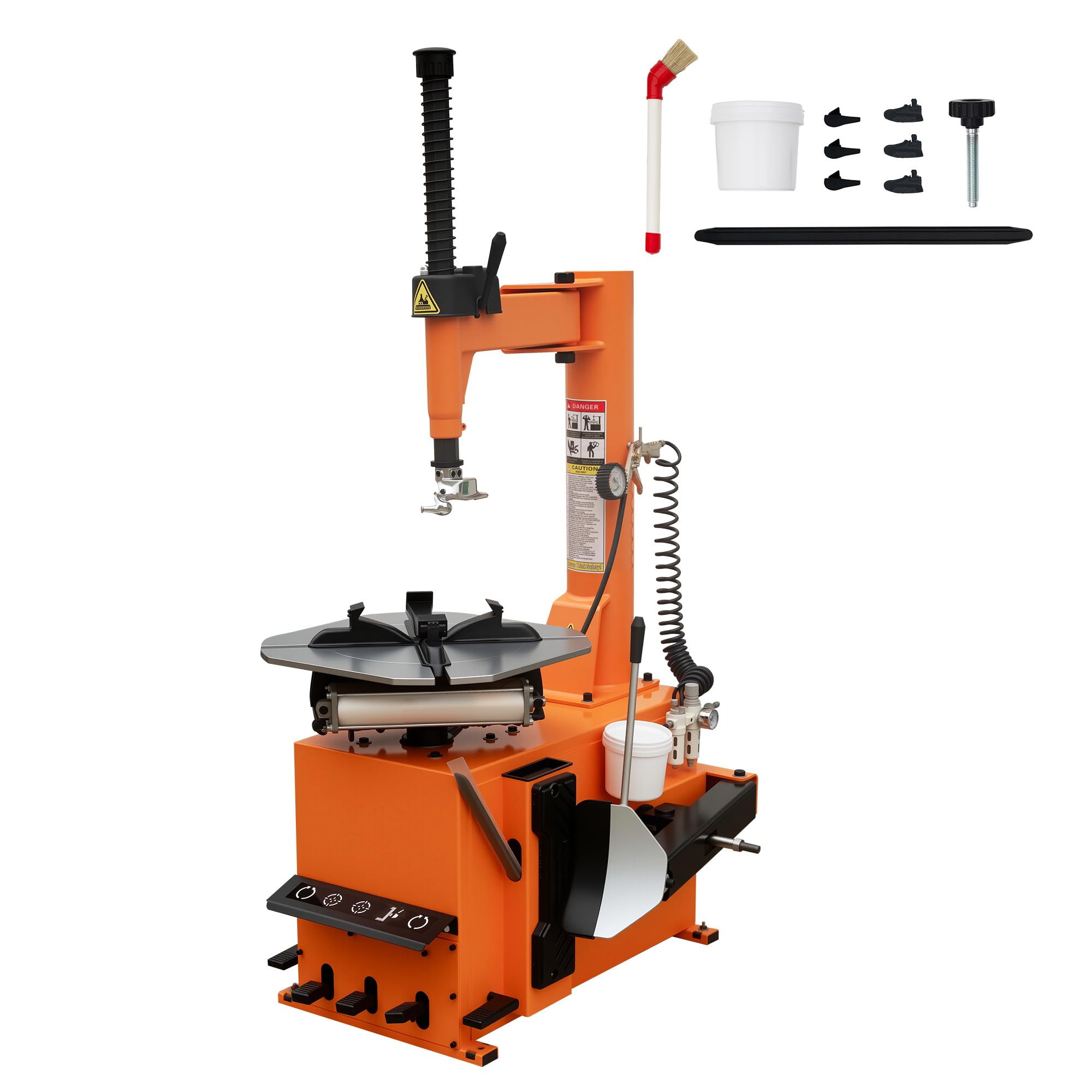 Albott 2HP Tire Changer Machine, 110V Heavy-Duty Wheel Changer for 10-22 Rims, Outside Clamp 10-17 Inside Clamp 12-22, Tire Moun