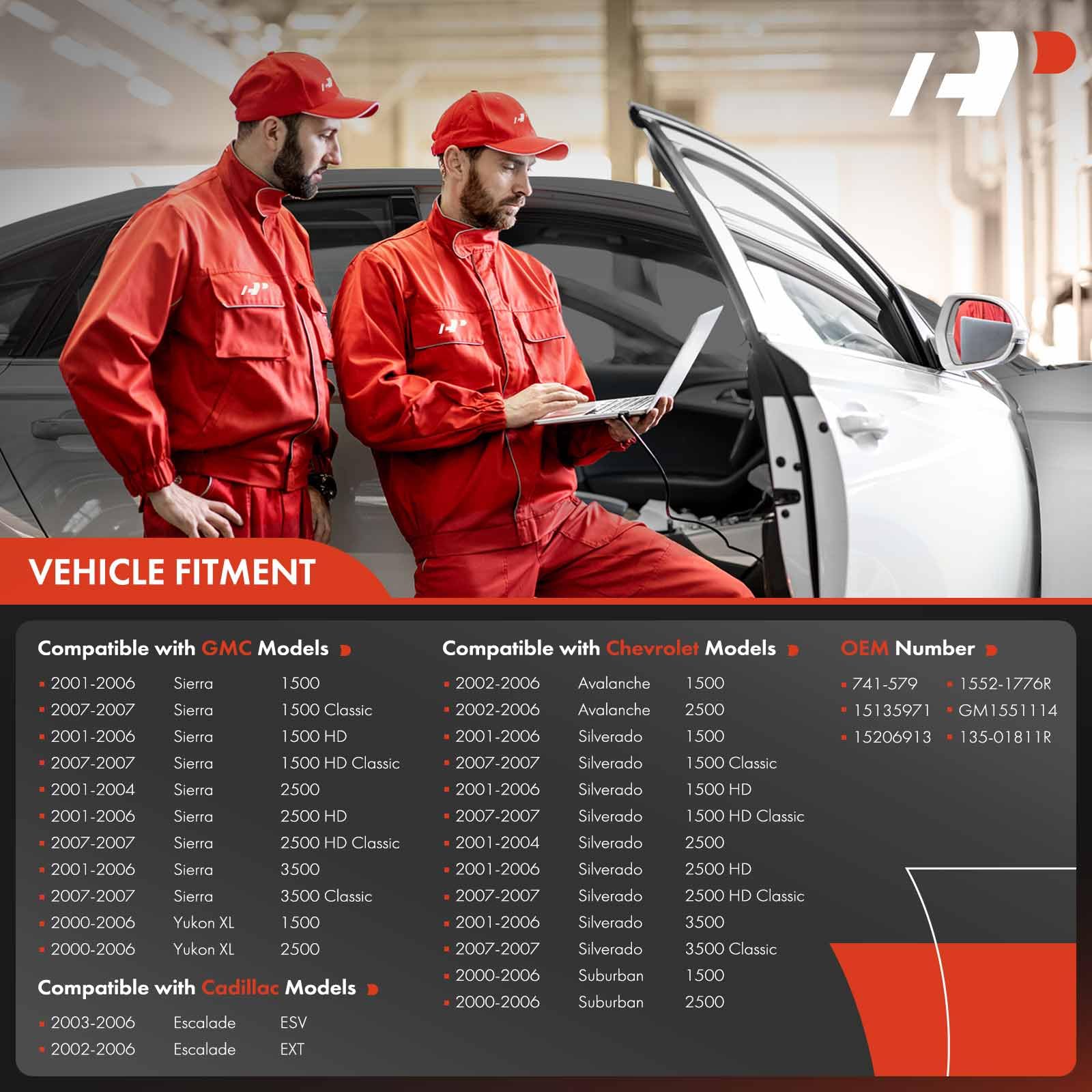 A-Premium Power Window Regulator With Motor Replacement For Chevrolet Silverado Suburban 1500 2500 2000-2006 Gmc Sierra Cadillac