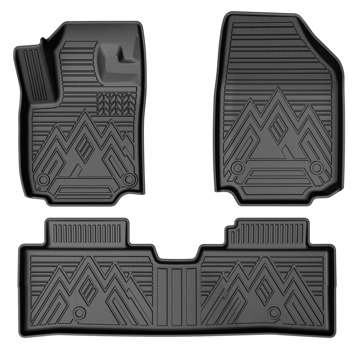 Mixsuper Floor Mats For 2025 Chevrolet Chevy Equinox, All Weather Floor Liners For Equinox Accessories, Durable 1St And 2Nd Row