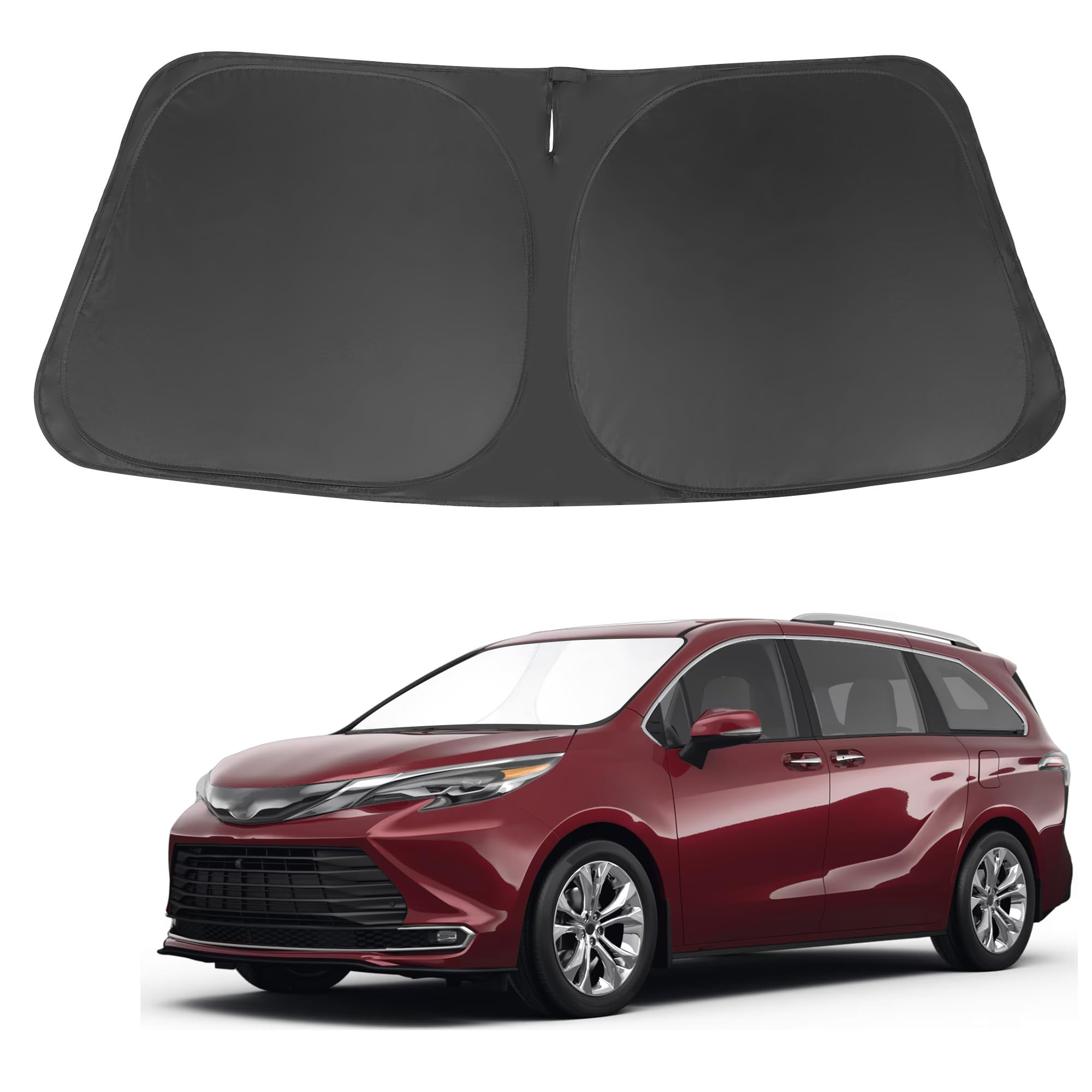 Windshield Sun Shade Fit For 2021 2022 2023 2024 2025 Toyota Sienna Mini Van Accessories Front Window Sunshade Keep Your Car Coo
