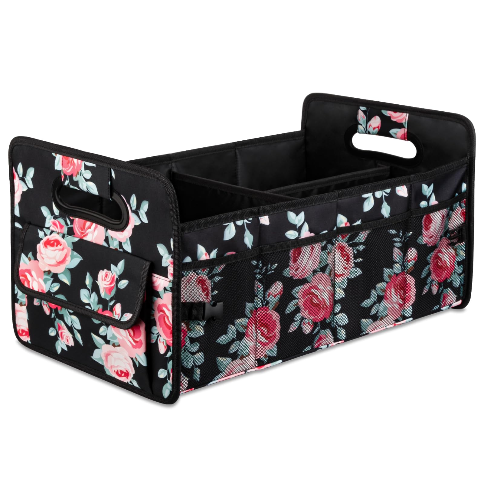 JiatuA Car Trunk Organizers and Storage Collapsible Multi Compartment Container Box, Adjustable Car Accessories for SUV Sedan Tr