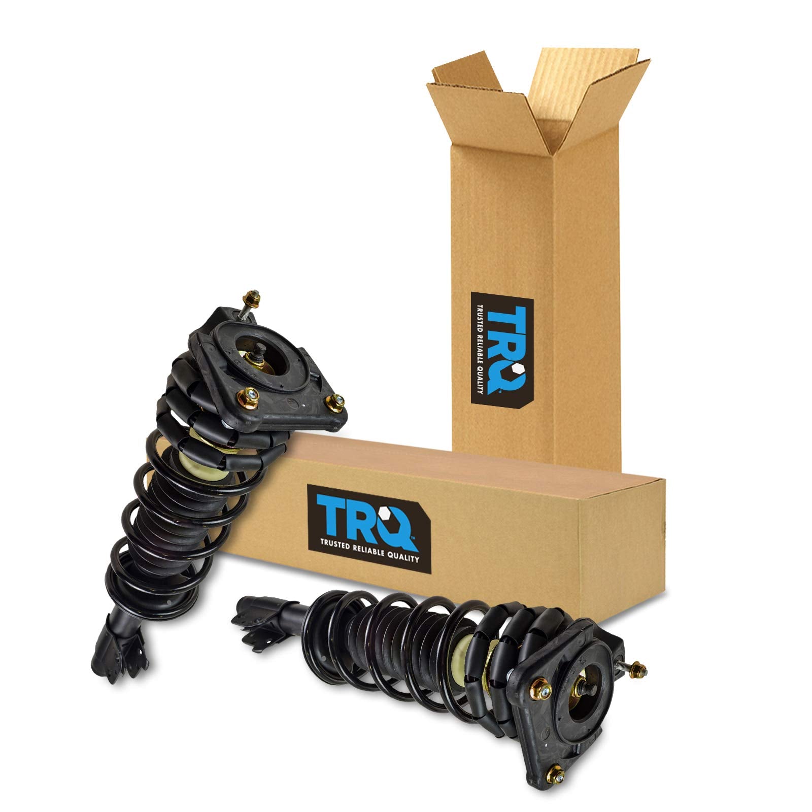 Trq Rear Strut & Coil Spring Assembly Set Driver & Passenger Sides Compatible With 04-05 Chevrolet Classic 98-03 Malibu 99-04 Ol