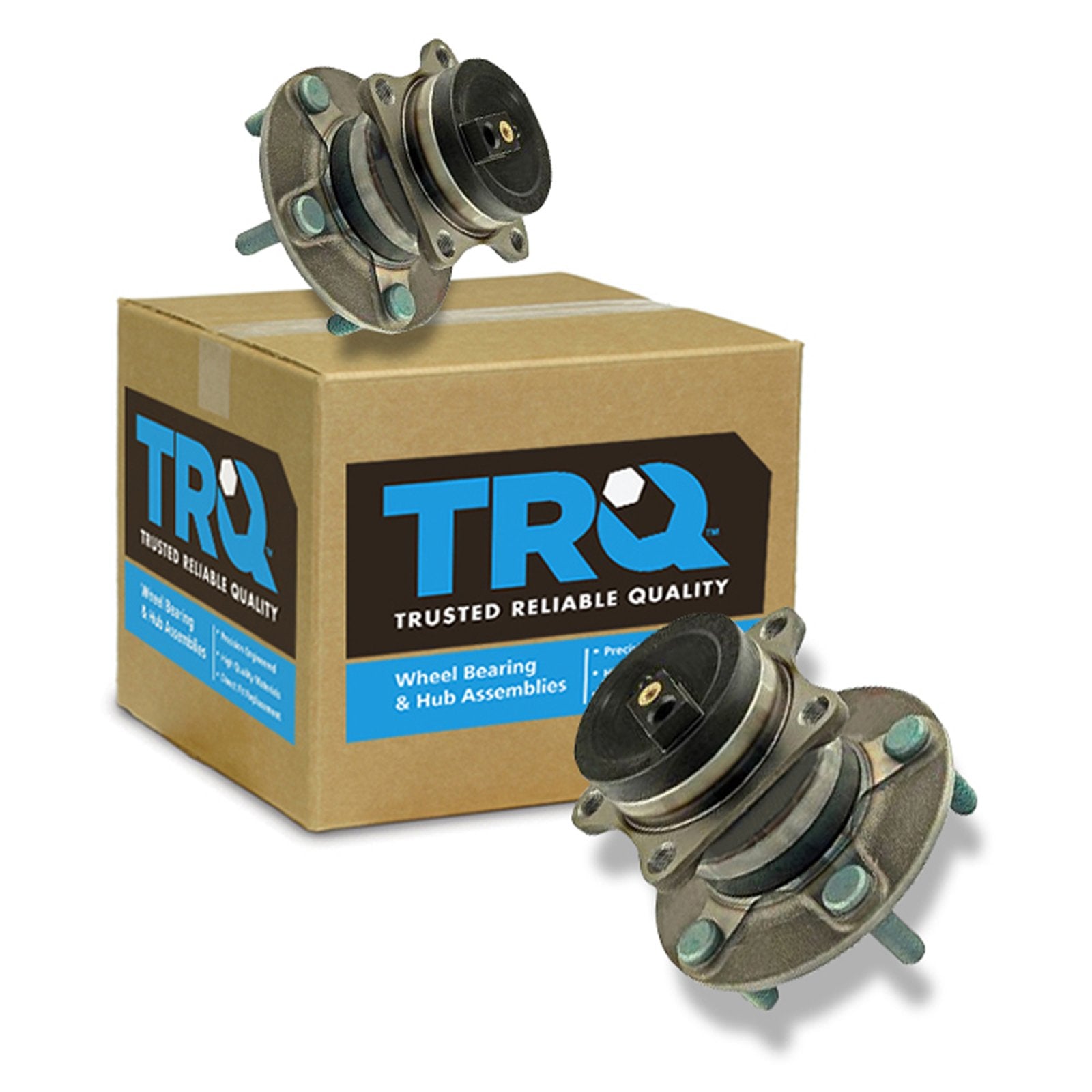 Trq Rear Wheel Hub Bearings Assembly Set Compatible With 2007-2012 Mazda Cx-7